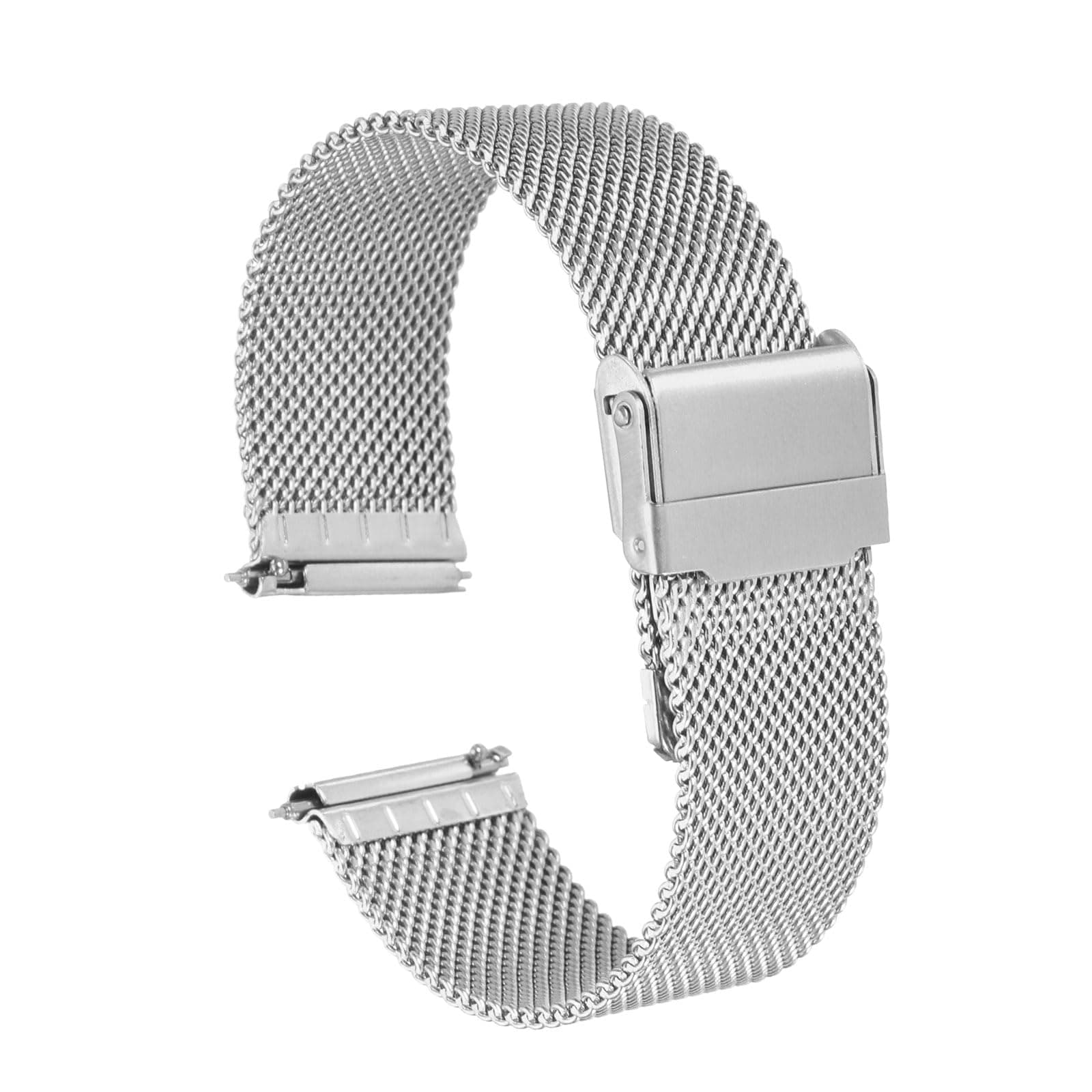 316L Stainless Steel Mesh Watch Band Quick Release Adjustable Metal Watch Strap for Men Women