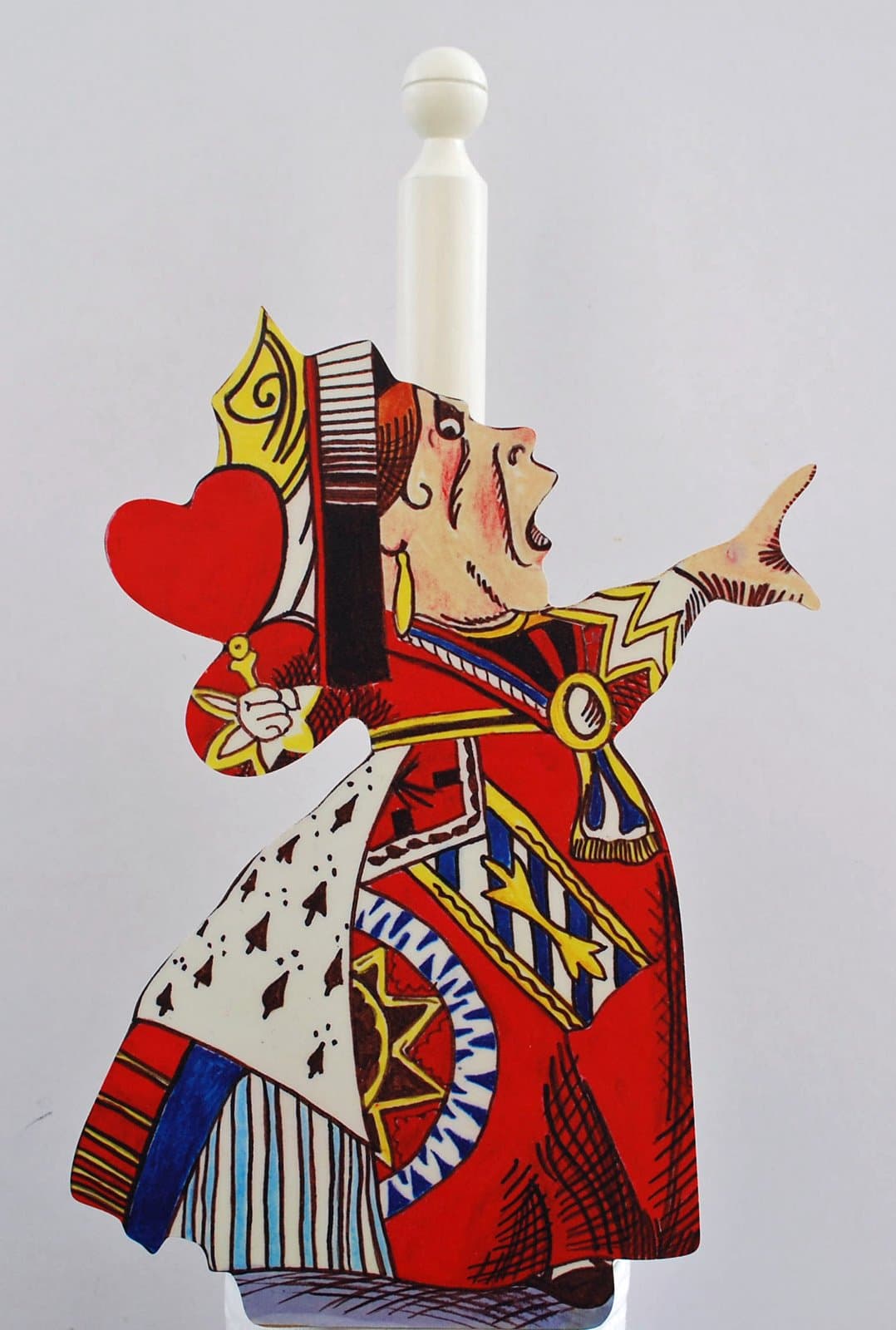 Alice in Wonderland Queen of Hearts Kitchen Roll/Toilet Roll Holder - AW9