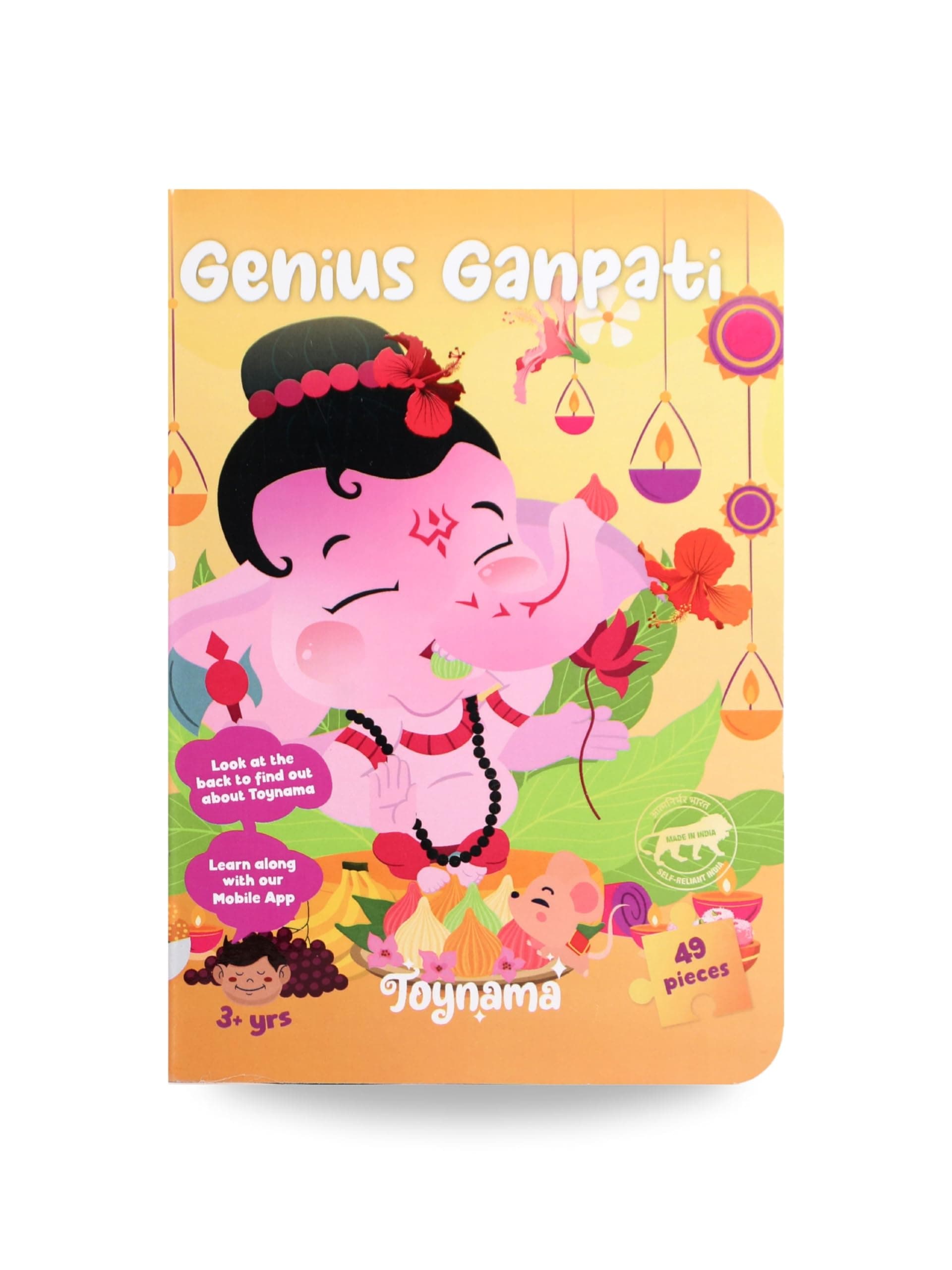 - Toynama Educational Toys for Kids - Genius Ganesha 49 Pcs Jigsaw Puzzles Ages 3 and Up | Cultural Interactive Learning with App