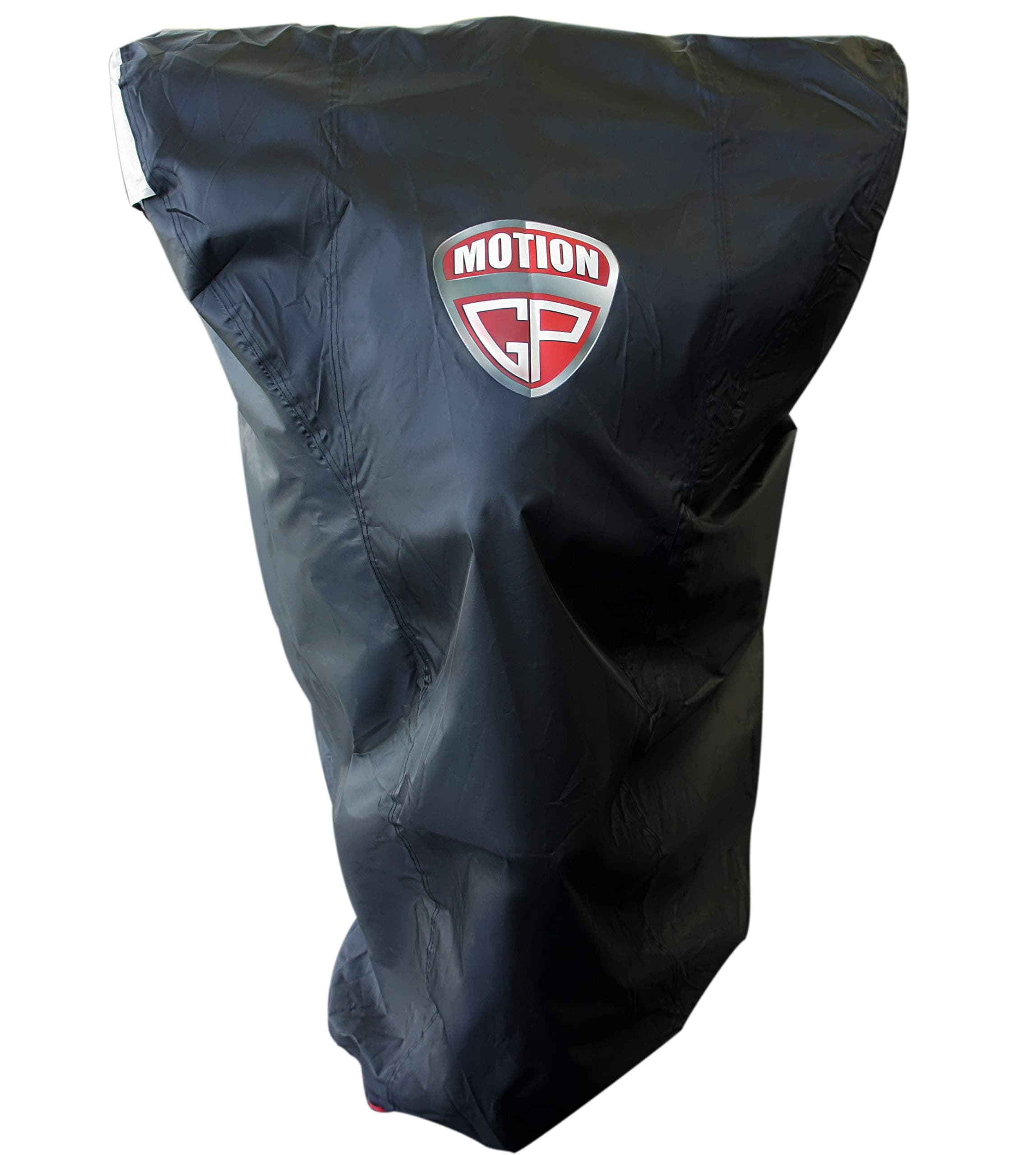XXL Outdoor Waterproof Motorcycle Cover - Black Lightweight Portable Cover Made of Heavy-Duty Material to Protect Your Touring, Cruiser, and Sport Bikes from Dust, Rain, and UV rays by MotionGP