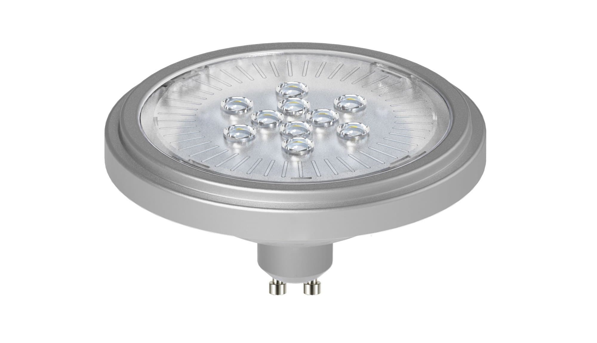 Venture DOM036 VisionLED Silver 10.5W LED GU10 AR111 Lamp 900 Lumen 40¡ 4000k Cool White