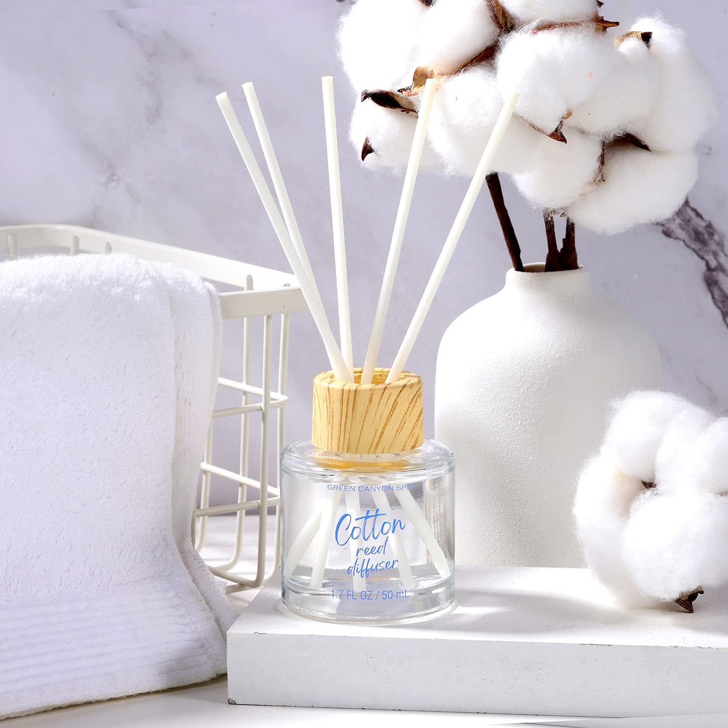 Green Canyon Spa Gift Baskets for Women, Gifts Bag for Men, 11pcs Gift Sets with Shower Gel, Body Lotion, Reed Diffuser, Relaxing Gift for Women, Mothers Day Gifts for Mom