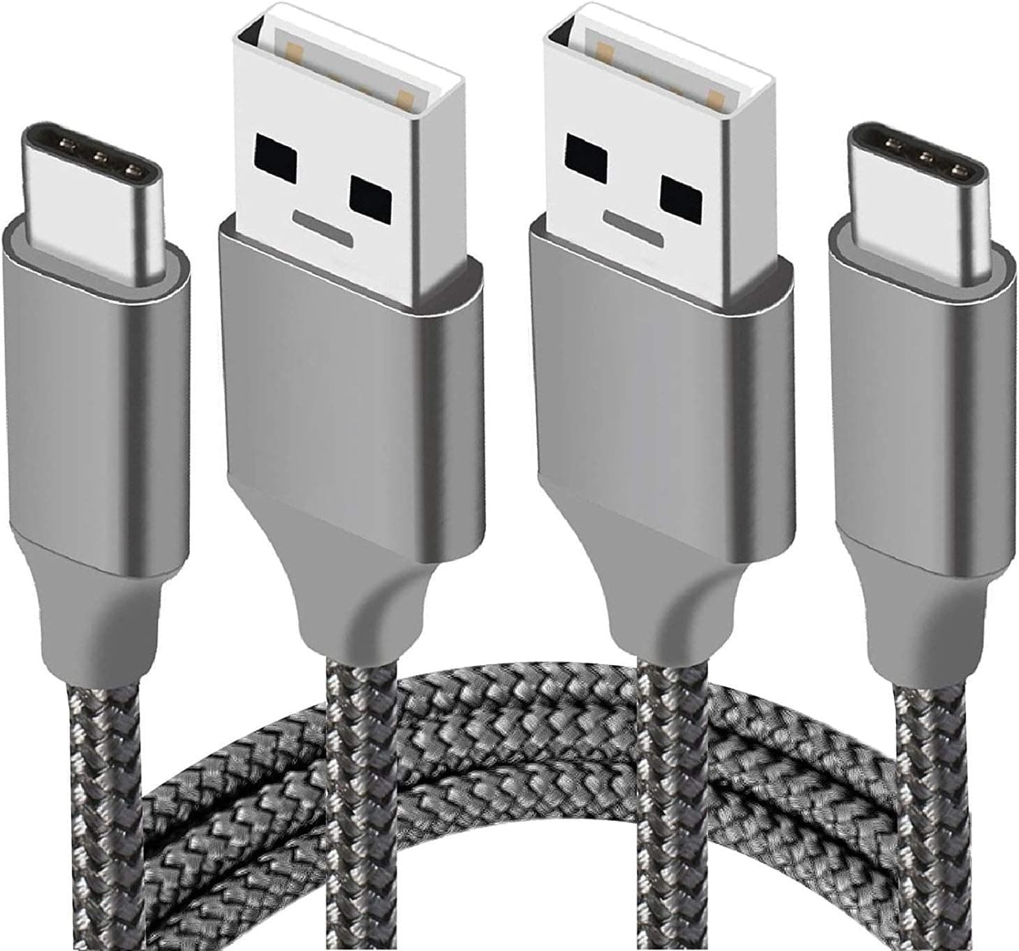 USB Cable Type C,10FT 2PACK,Extra Long Braided Charging Cord,FAST Charger For Samsung Galaxy S9 S8 Plus,Note 8,Google Pixel 2 XL,LG G7 V35 ThinQ,V30,Moto Z3 G6 X4,ZTE Blade Z Max X,OnePlus 6 5T 5,Sony