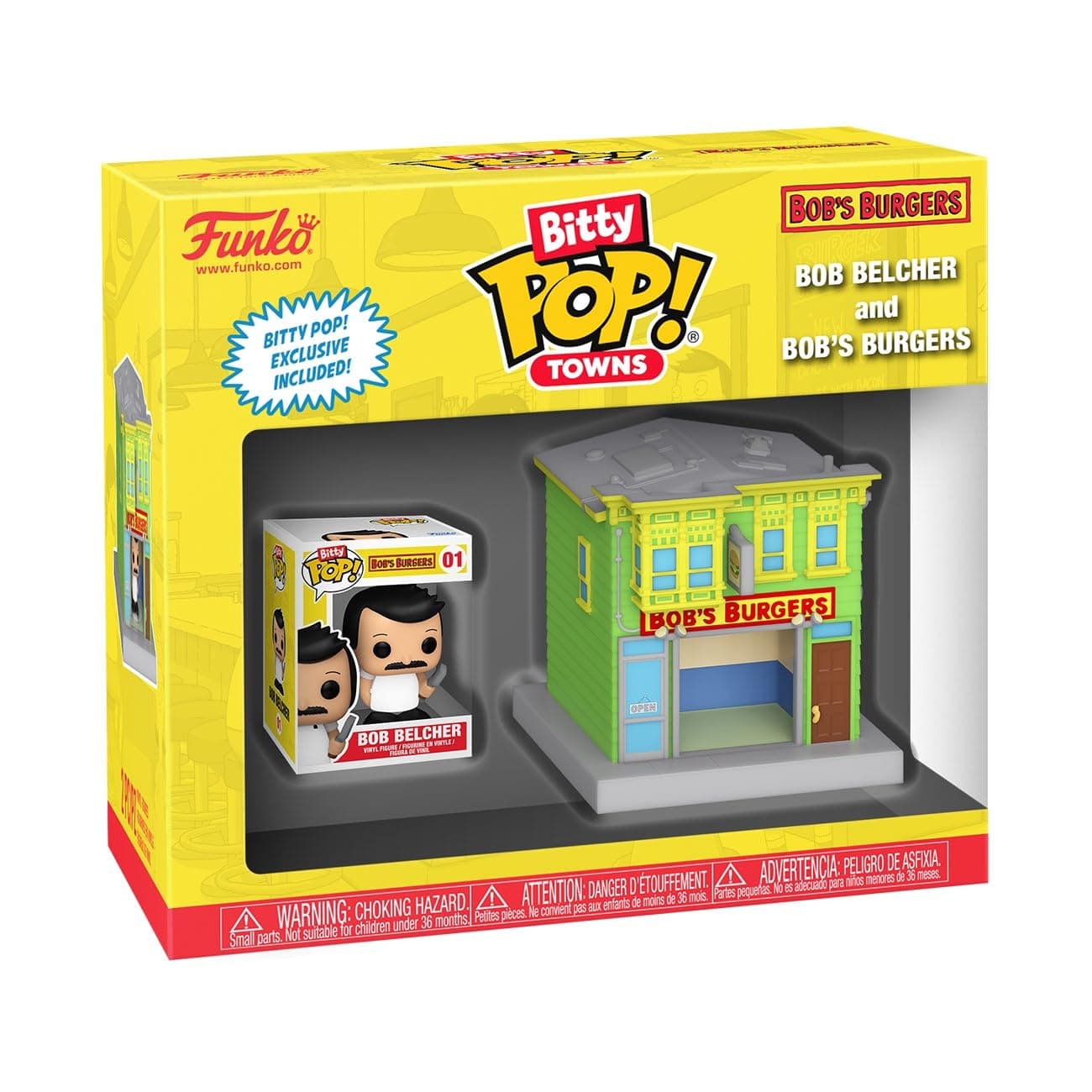 Bitty Pop! Towns Bob Belcher and Bob's Burgers