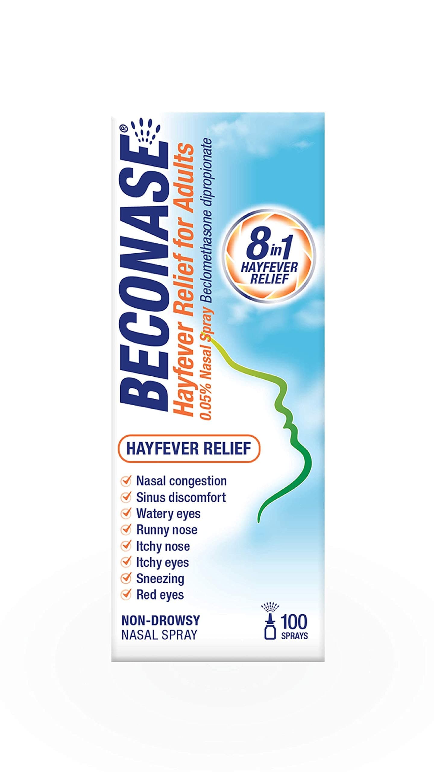 Hayfever Nasal Spray for Adults, Pack of 6