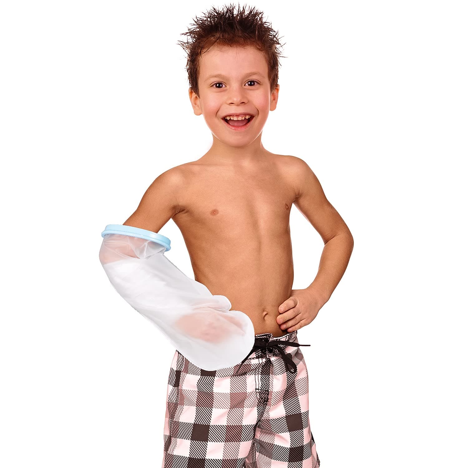 Kids Waterproof Cast Cover Arm for Shower Bath,Arm Cast Protector to Keep Wounds Dry,Reusable Cast Bag, Cast Sleeve Watertight Seal for Broken Arms, Fingers, Wrists, Hands