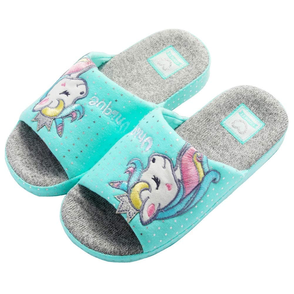 Kids Family Unicorn Slippers Household Anti-Slip Indoor Home Slippers for Girls and Boys