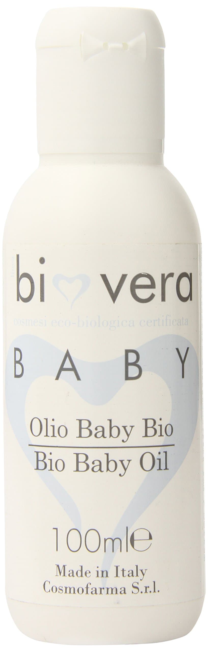 Cosmofarma Bio Vera Baby Oil Massage No-Rinse Cleansing and Cradle Cap, 3.3 Ounce