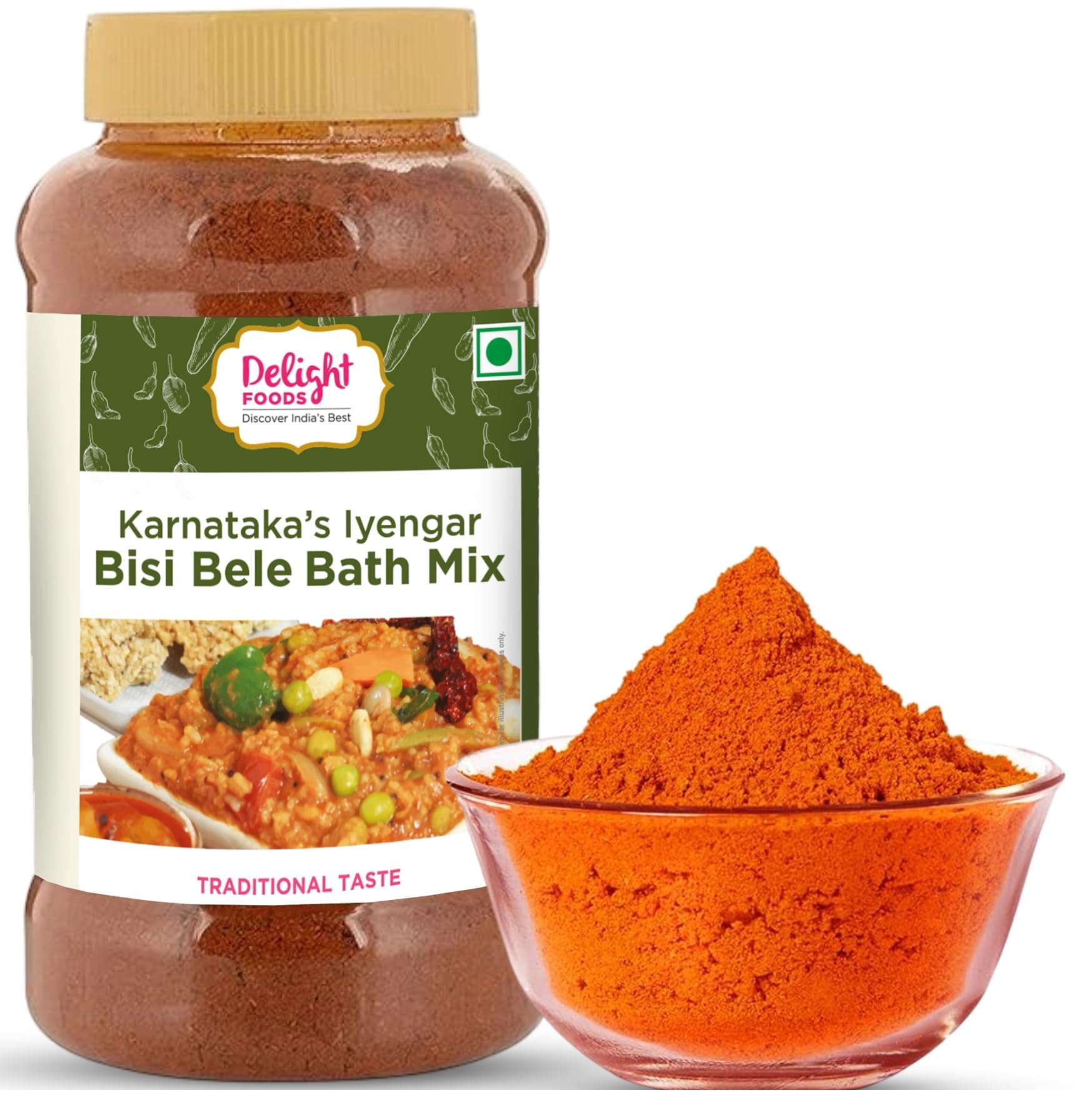 Karnataka Iyengar Bisi Bele Bath Masala Powder 250g | Authentic South Indian Spice mix | Traditional Iyengar Recipe | No Added Preservatives