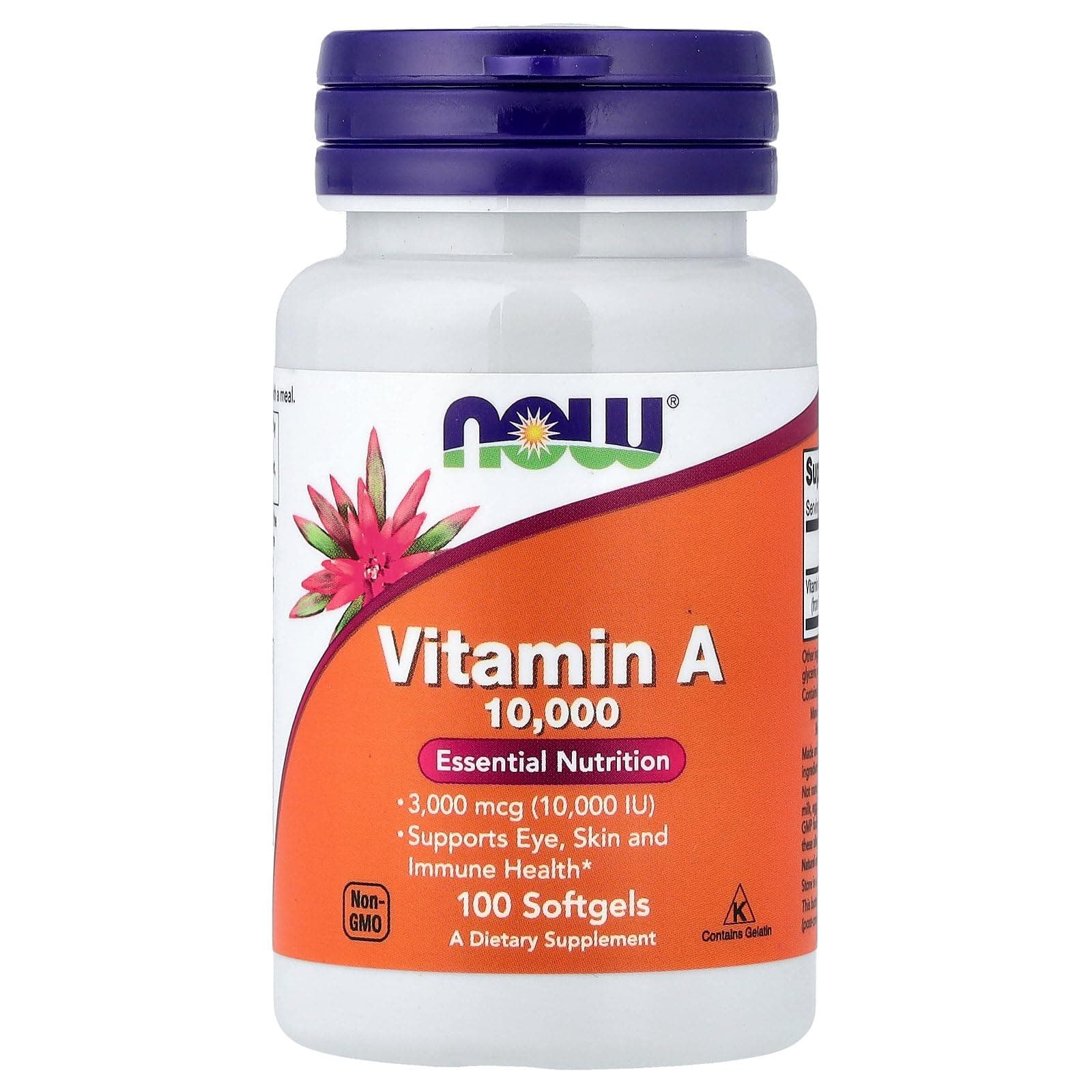 Foods, Vitamin A, 10, 000 Iu, 100 Softgels