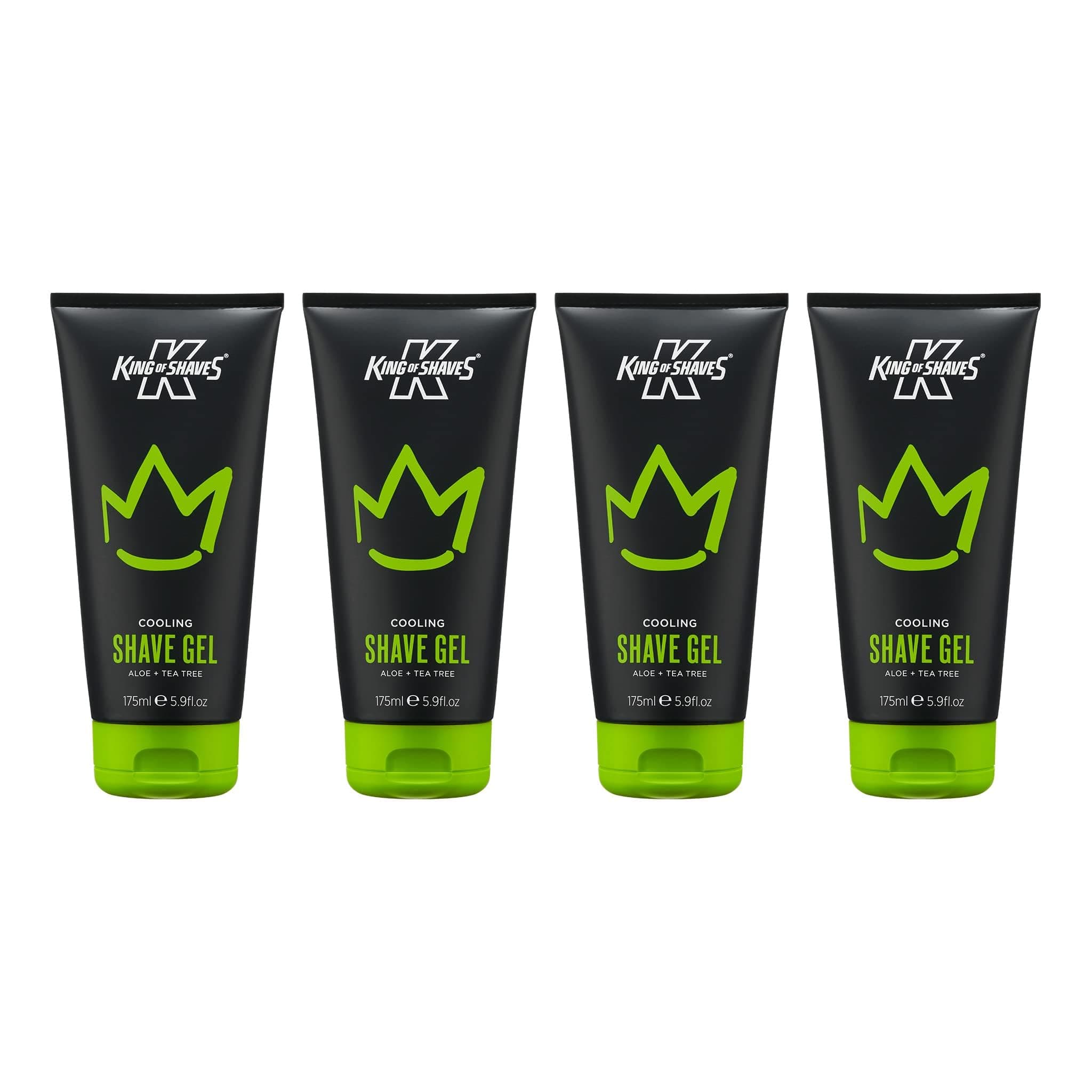 Cooling shave gel Aloe+Tea tree 4x175ml
