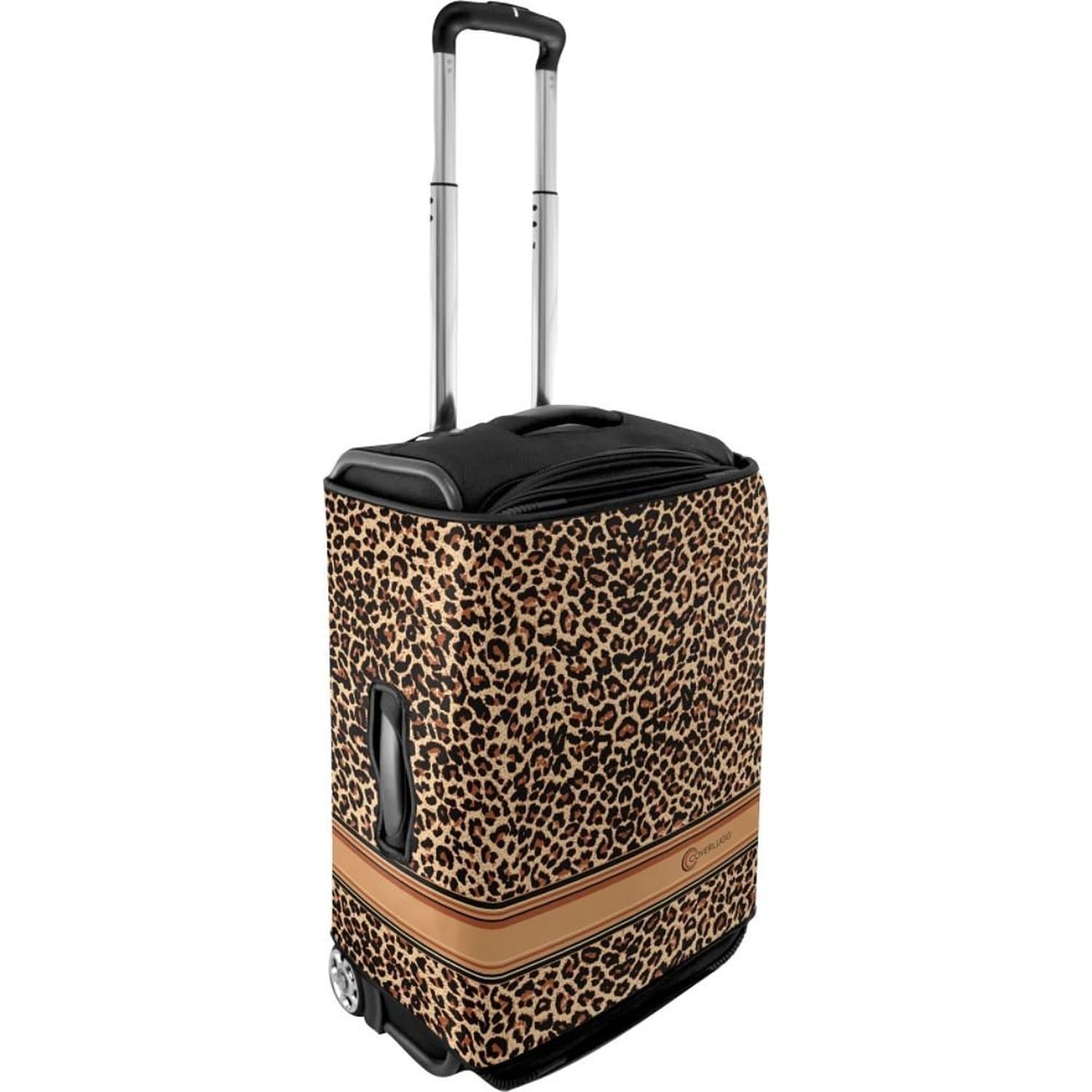 Coverlugg Small Luggage Cover - Black Leopard