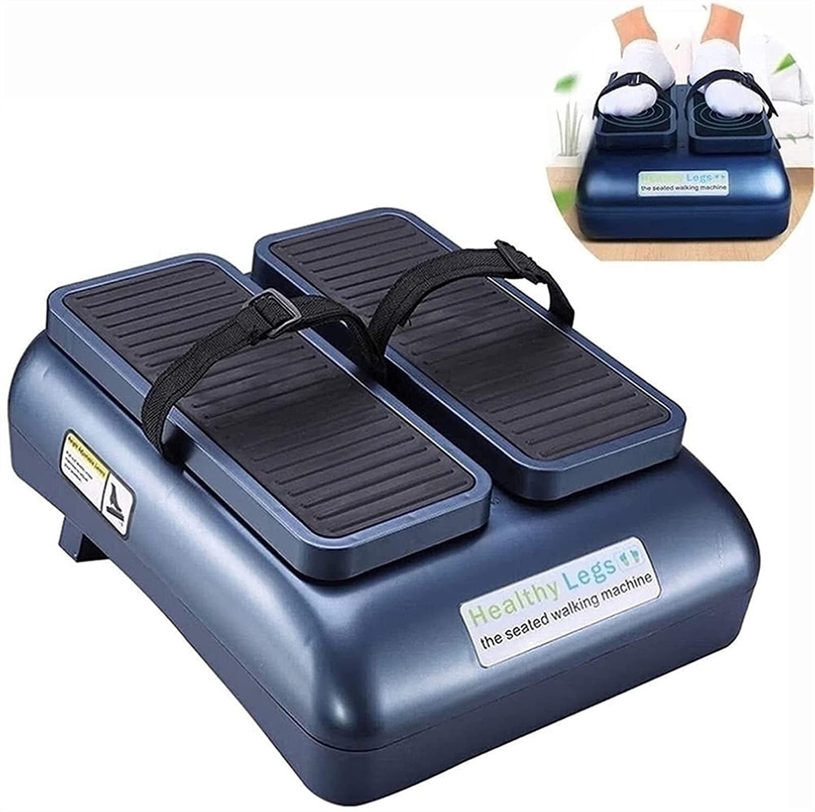 تمرين الجمباز السلبي للأرجل لكبار السن - آلة المشي بالجلوس - زيادة نشاط القدمين والساقين وتدفق الدم أثناء الجلوس