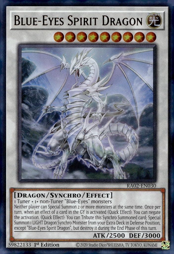 Blue-Eyes Spirit Dragon (UR) - RA02-EN030 - Ultra Rare - 1st Edition