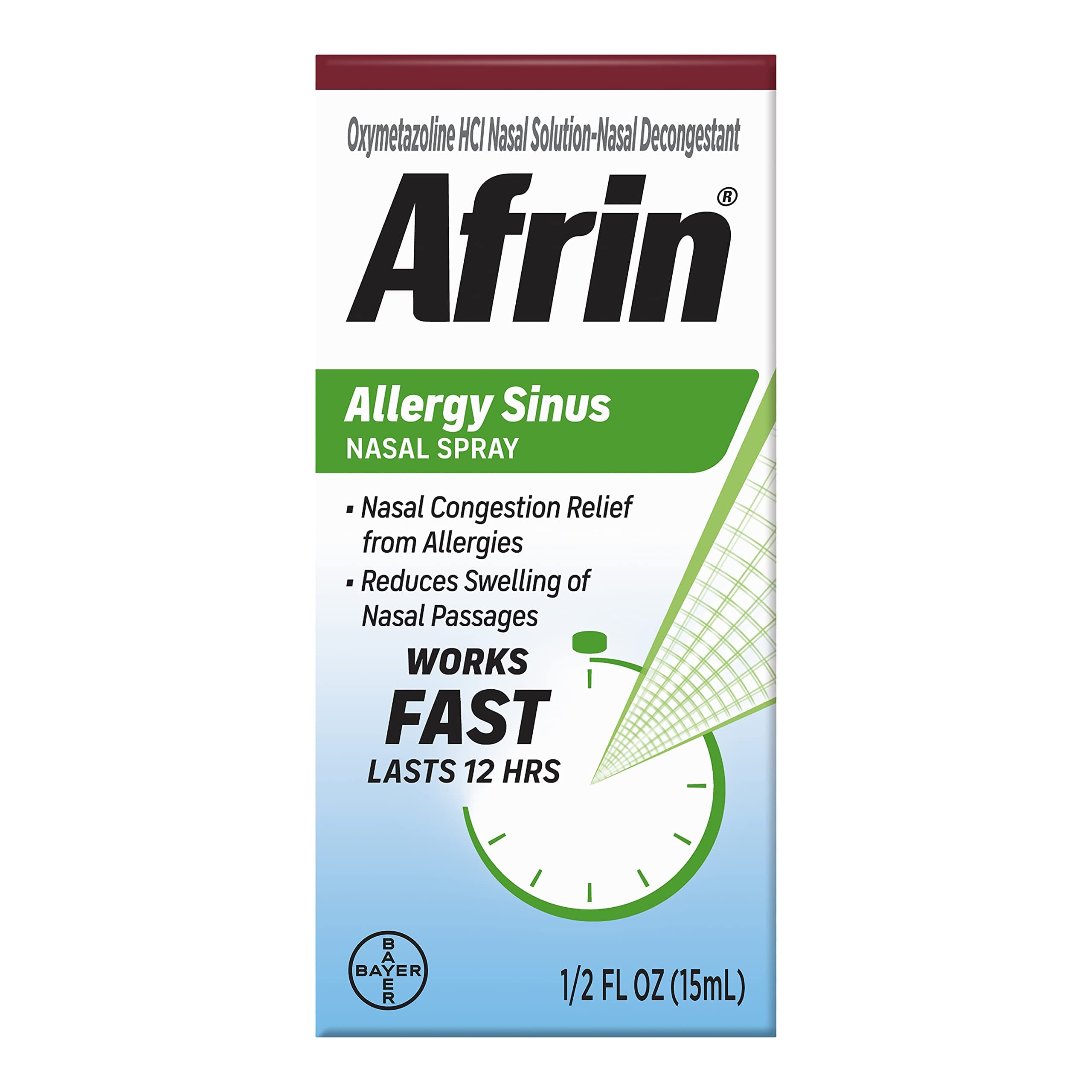 Afrin Allergy Sinus Nasal Spray, 15ml