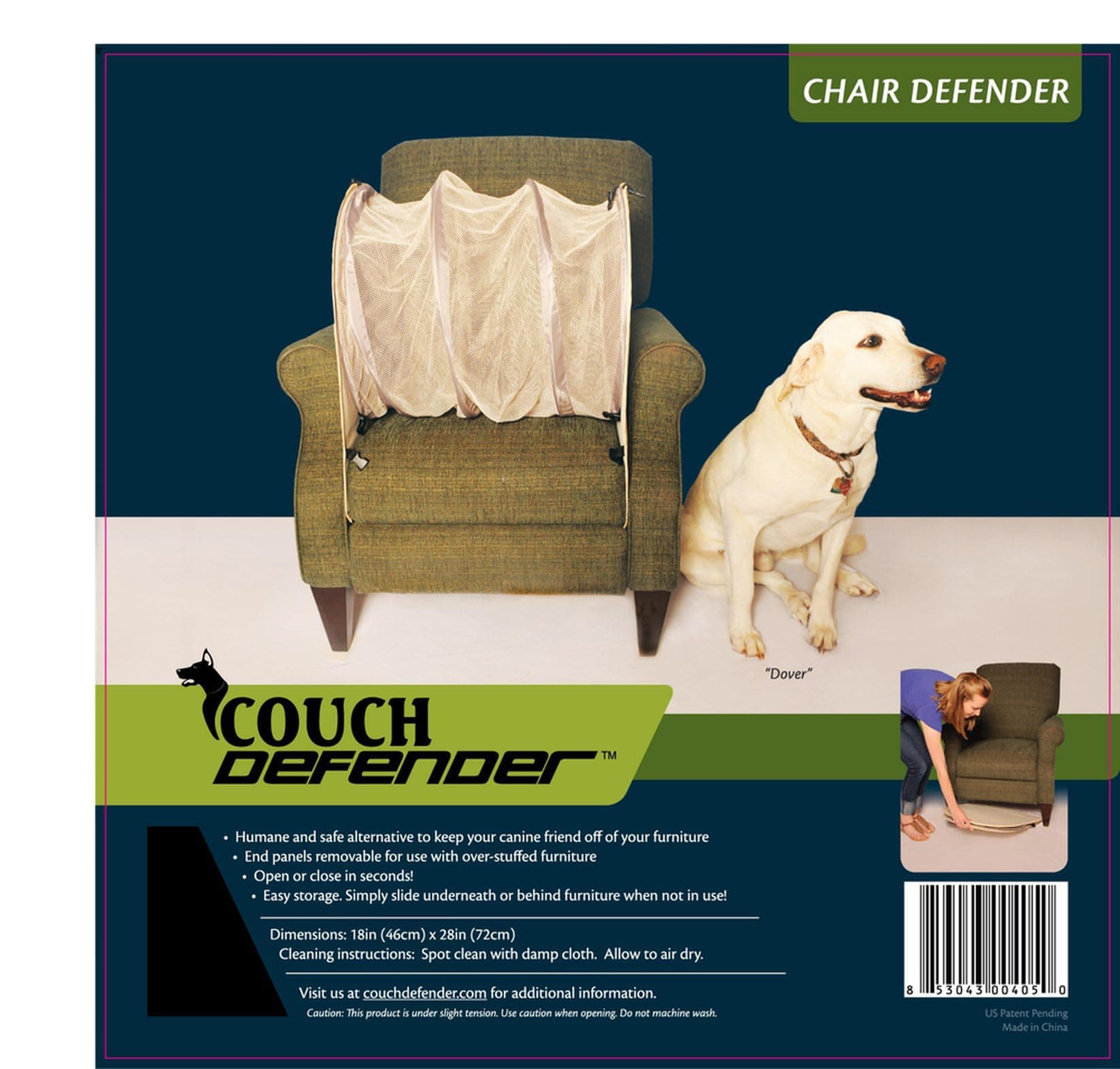 Chair Defender: Keep Pets Off of Your Furniture! (Black)