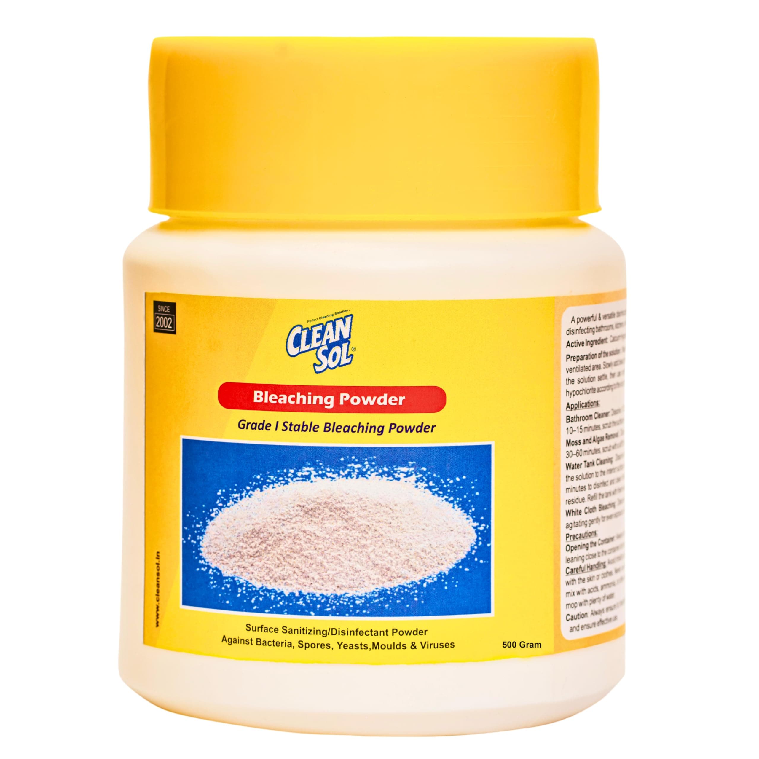 Bleaching Powder for Disinfectant, Bathroom, Algae, Water Tank, Clothes and Outdoor Area Cleaning- 500 Gram