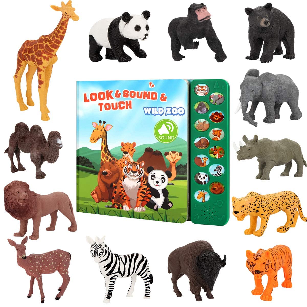 Tudoccy Safari Animals Figures Toys