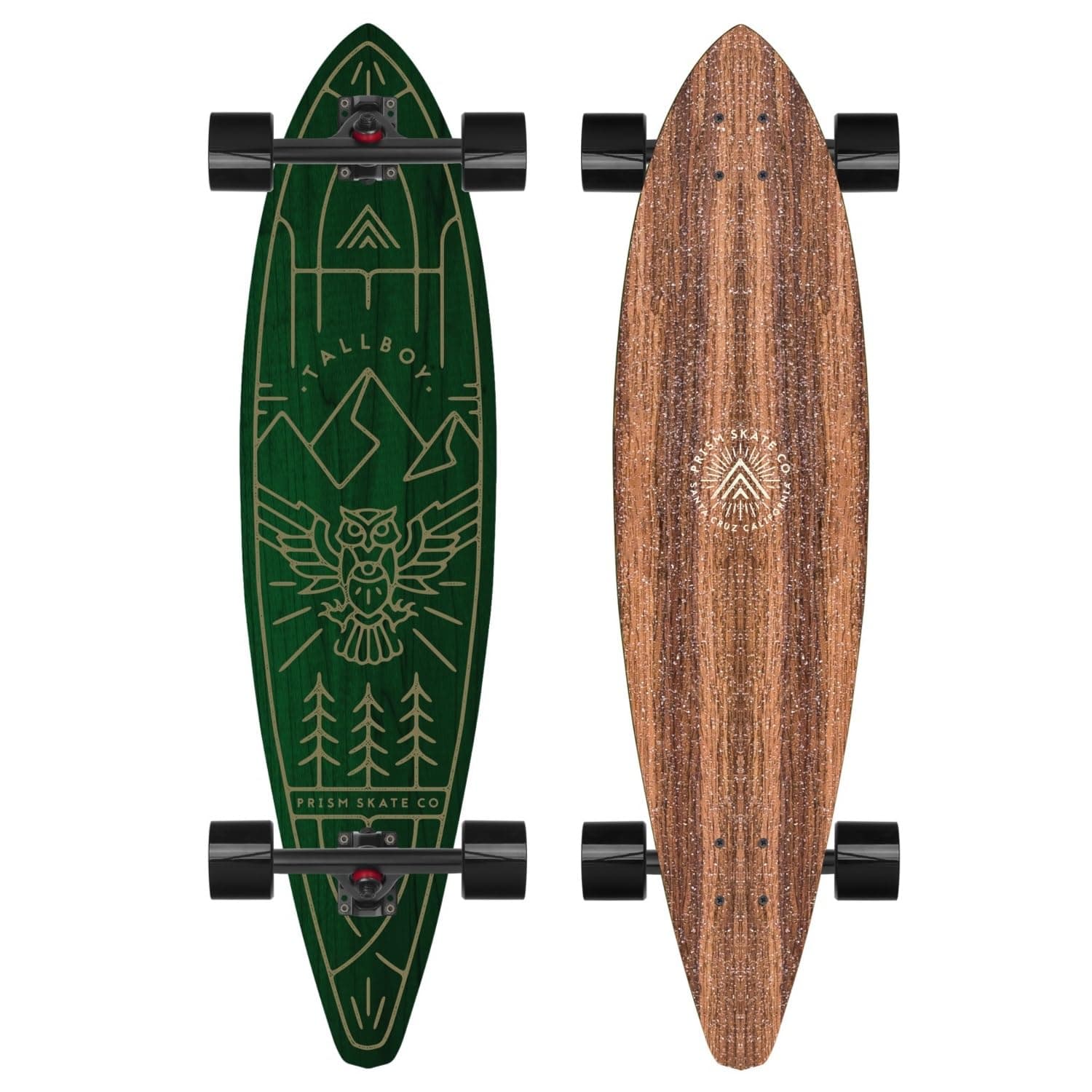 Tallboy 38" Pintail Longboard Skateboard - for Beginners, Cruising, Carving, Downhill, Sliding, Adults, Kids, Push.