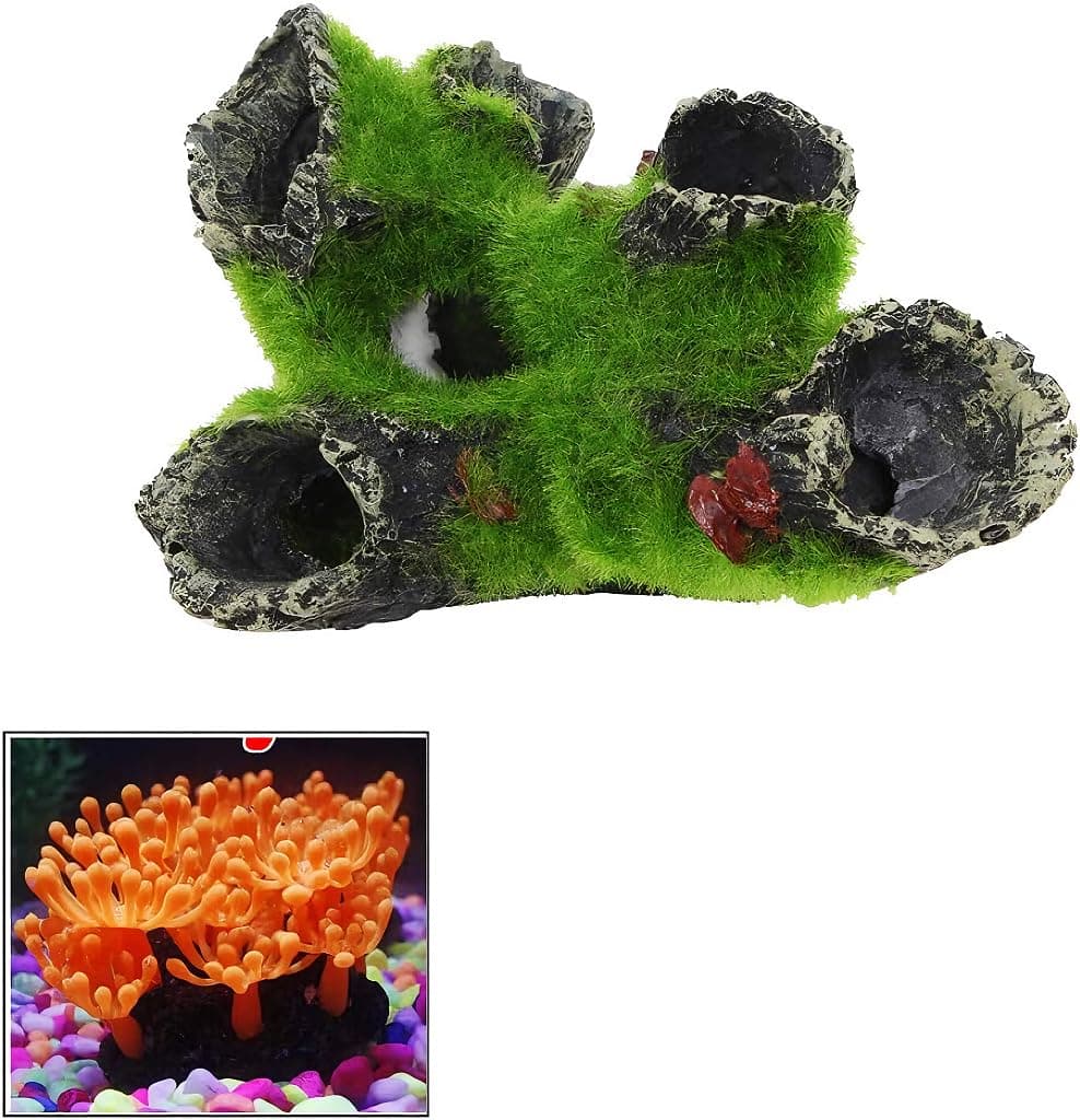 NA NA 1Pieces Resin Aquarium Tree Plant Fish Tank Aquarium Rock Cave Used for Fish Shrimp Hiding Aquarium Ornament Pet Supplies