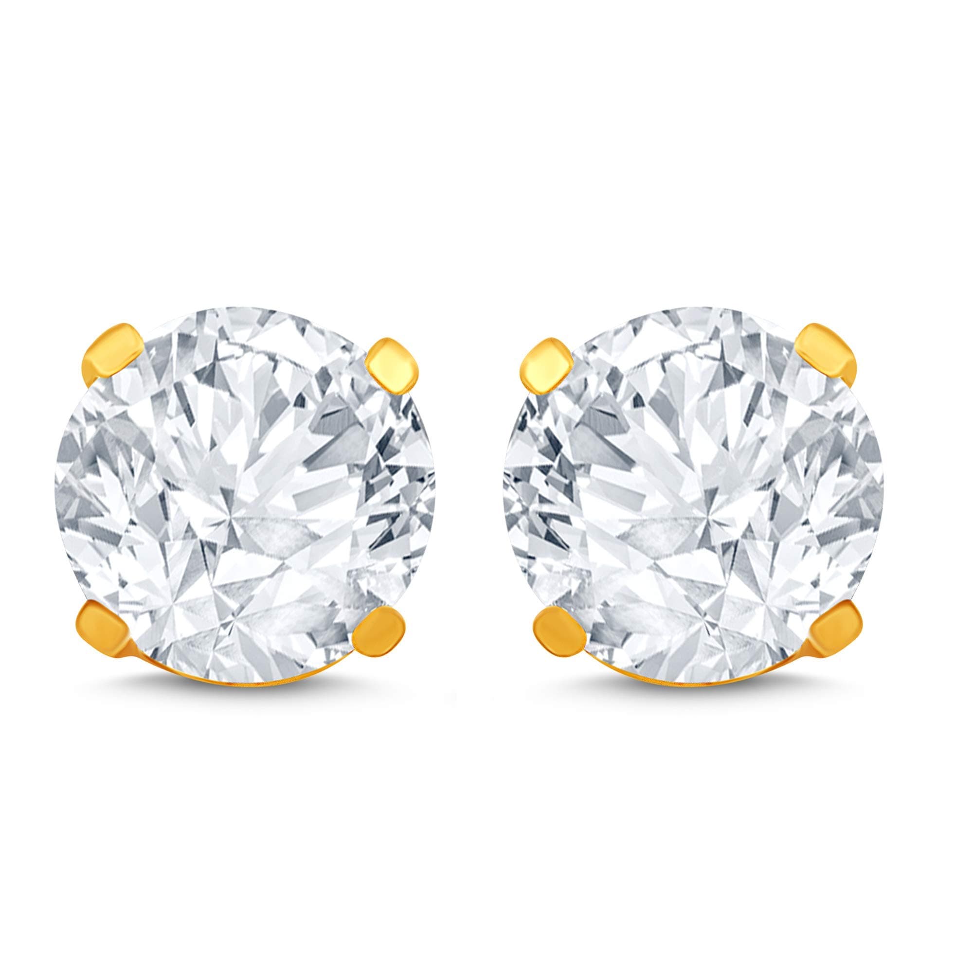 IGL Certified Diamond Stud Earring 14k Gold