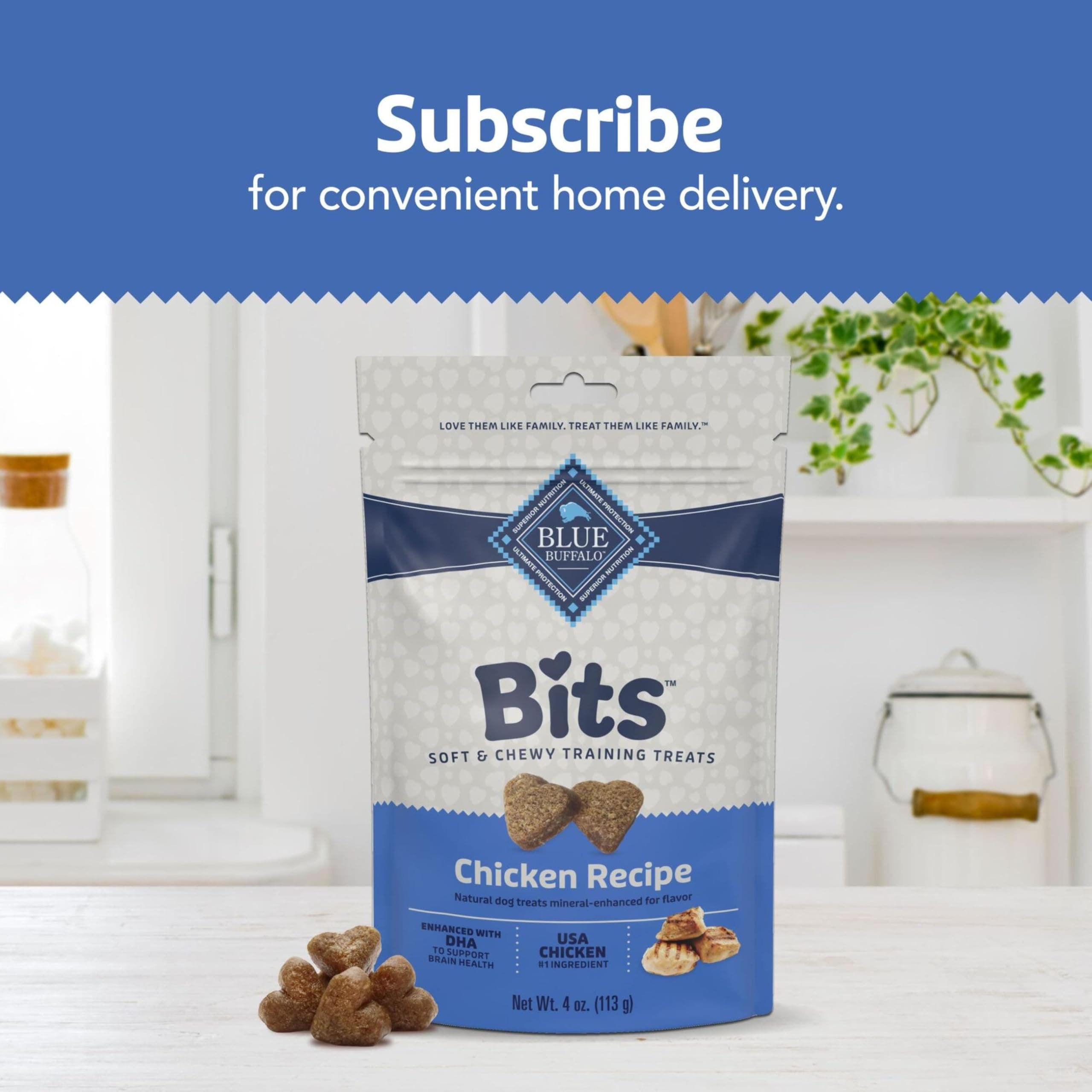 Blue Buffalo Chicken Bits Dog Treats, 4-Ounce by Blue Buffalo