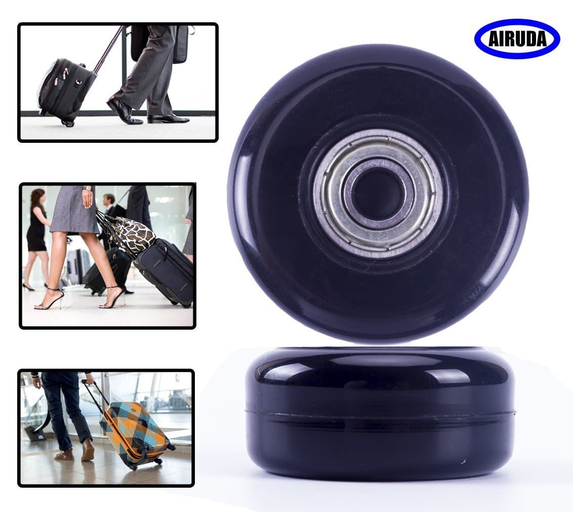 AIRUDA Replacement Wheels for Luggage, DIY Wheels for Most Luggage Quiet and Smooth Wheels for Samsonite Luggage, Rimowa Luggage and Ricardo Luggage(Set of 2)