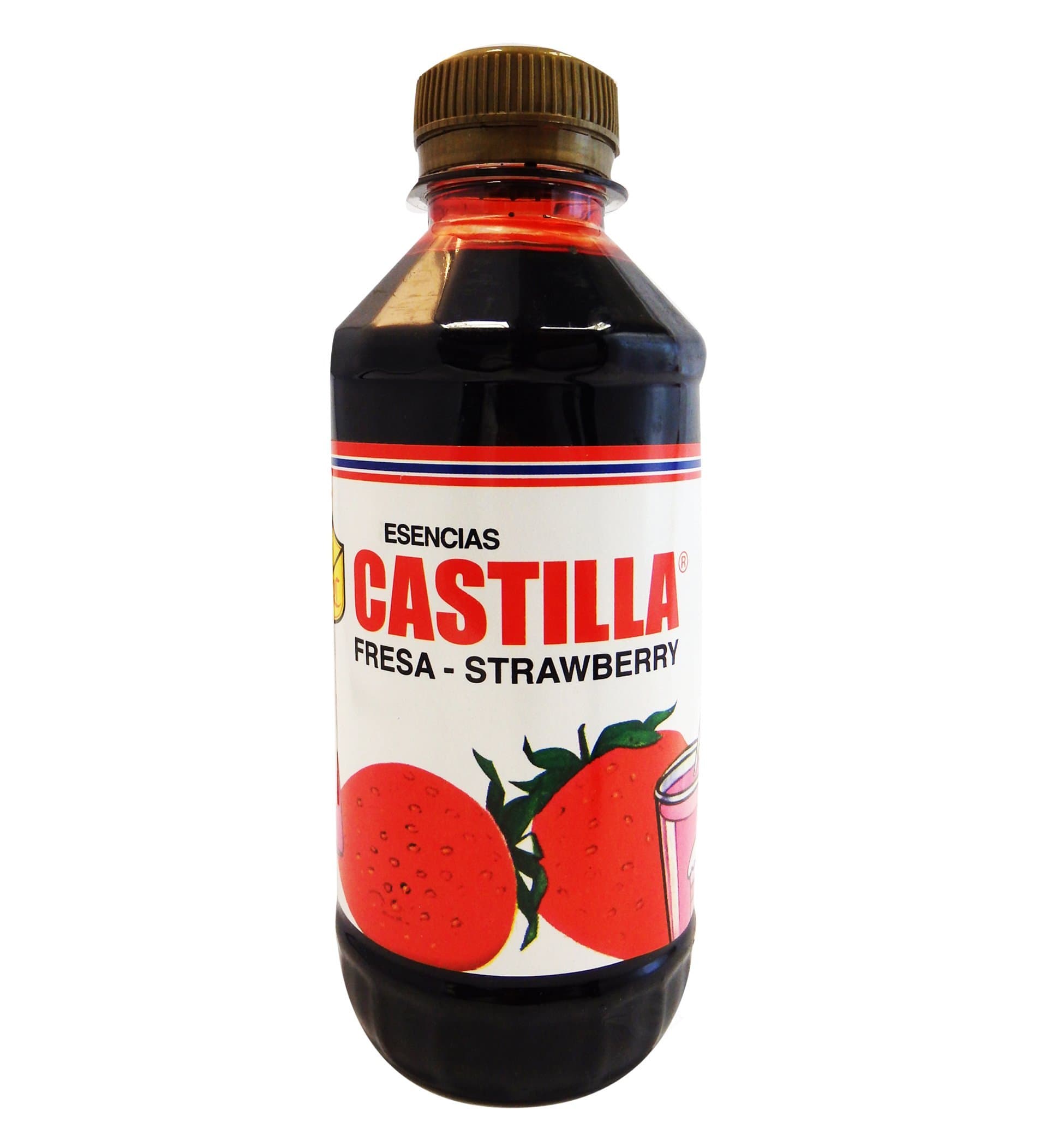 Castilla Strawberry Flavor Concentrate 8.6 fl oz - Esencia de Fresa (Pack of 6)