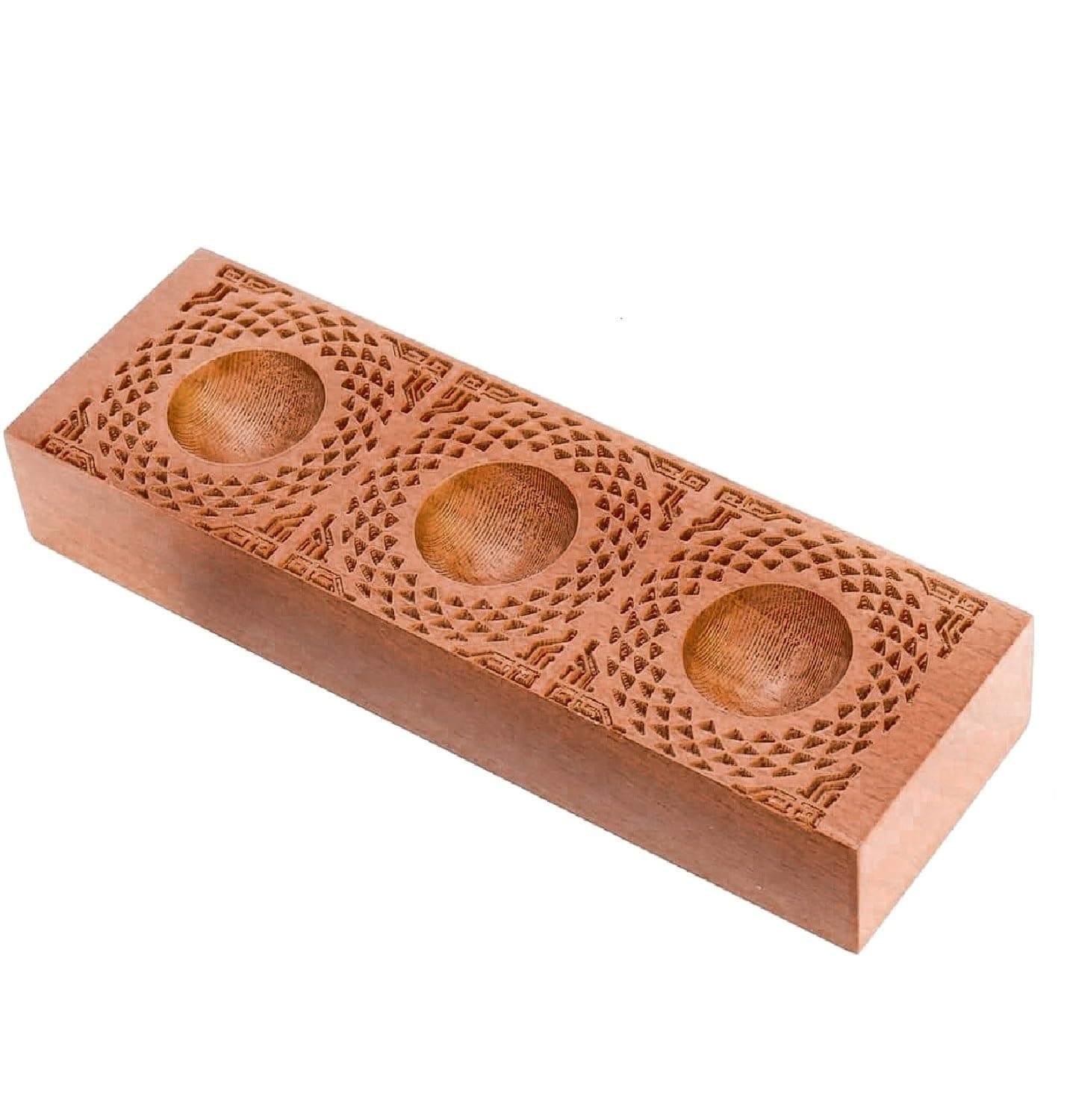 YhoBuy Delicate Wood Ravioli Pasta Mold, Wooden Mold for Pelmeni Pierogi Meat Pie Dumpling Making, Ravioli Pasta Making Tool