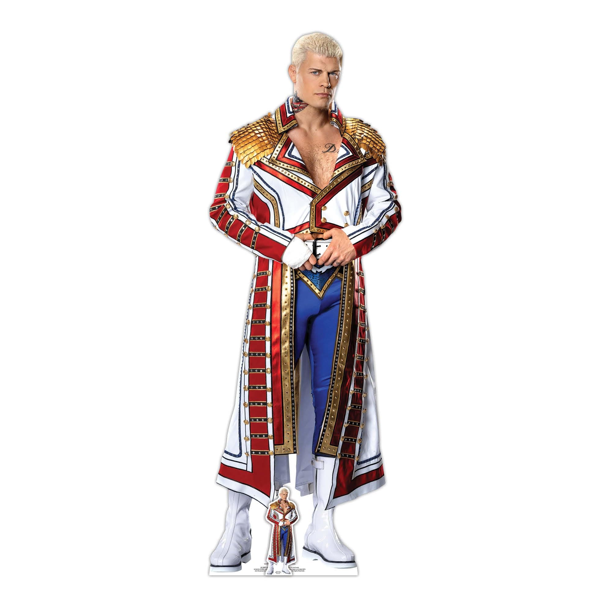 Star Cutouts SC4095 WWE Cody Rhodes American Nightmare Lifesize Cardboard Cutout with Mini – Wrestling Party Decoration, Event Display & Collector Gift