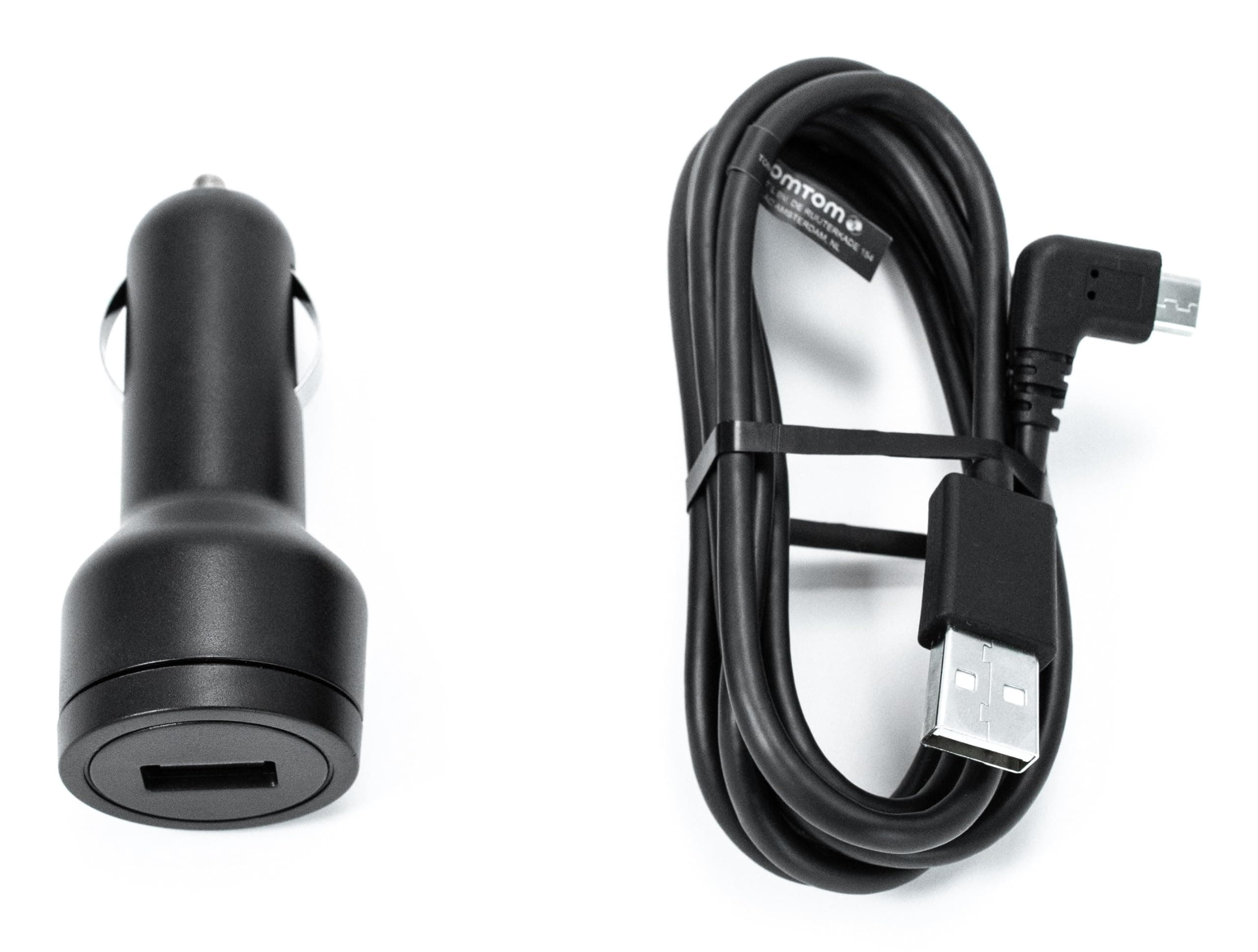 TomTomCar Charger and USB Cable for 7" TomTom Sat Navs (e.g TomTom GO Discover 7", GO Expert 7", GO Camper Max)