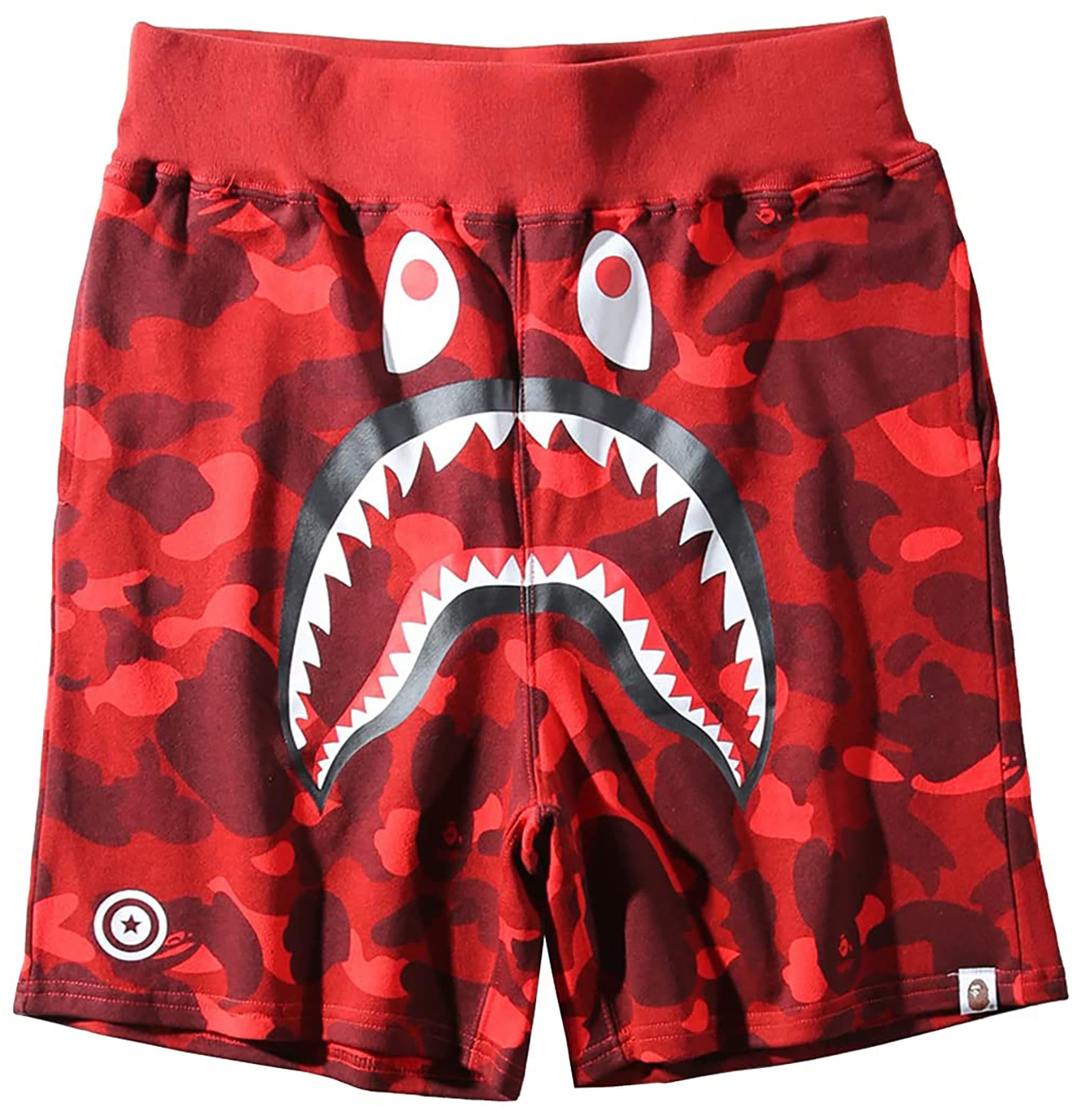 Unisex Bape Shorts Shark Mouth Pattern Shorts Fashion Sports Pants Summer Beach Shorts Sports Pants Jogging Short