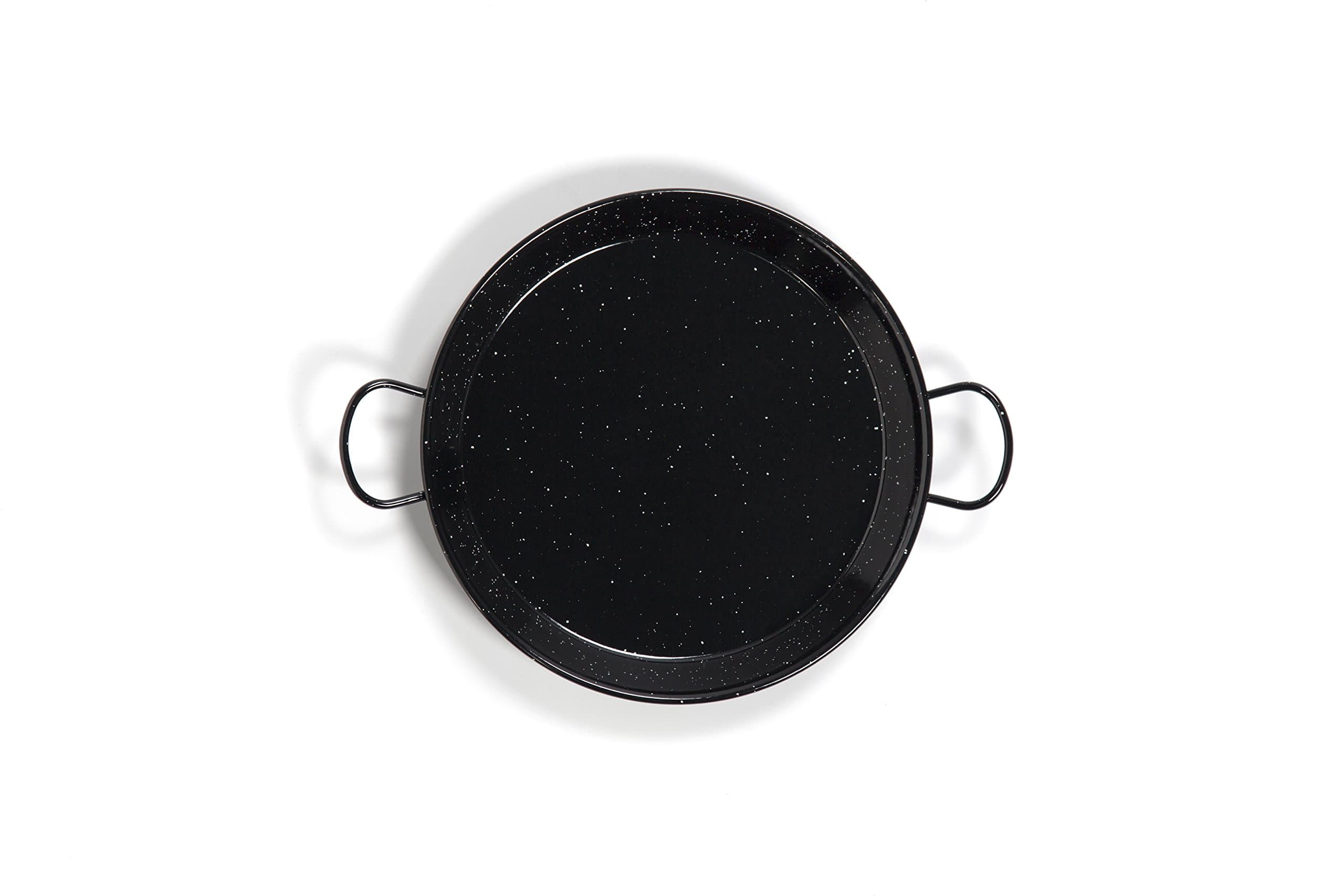 Vaello Campos Vaello La Valenciana Enameled Steel Valley Panel Paella Pan, 55 cm, Multicolor