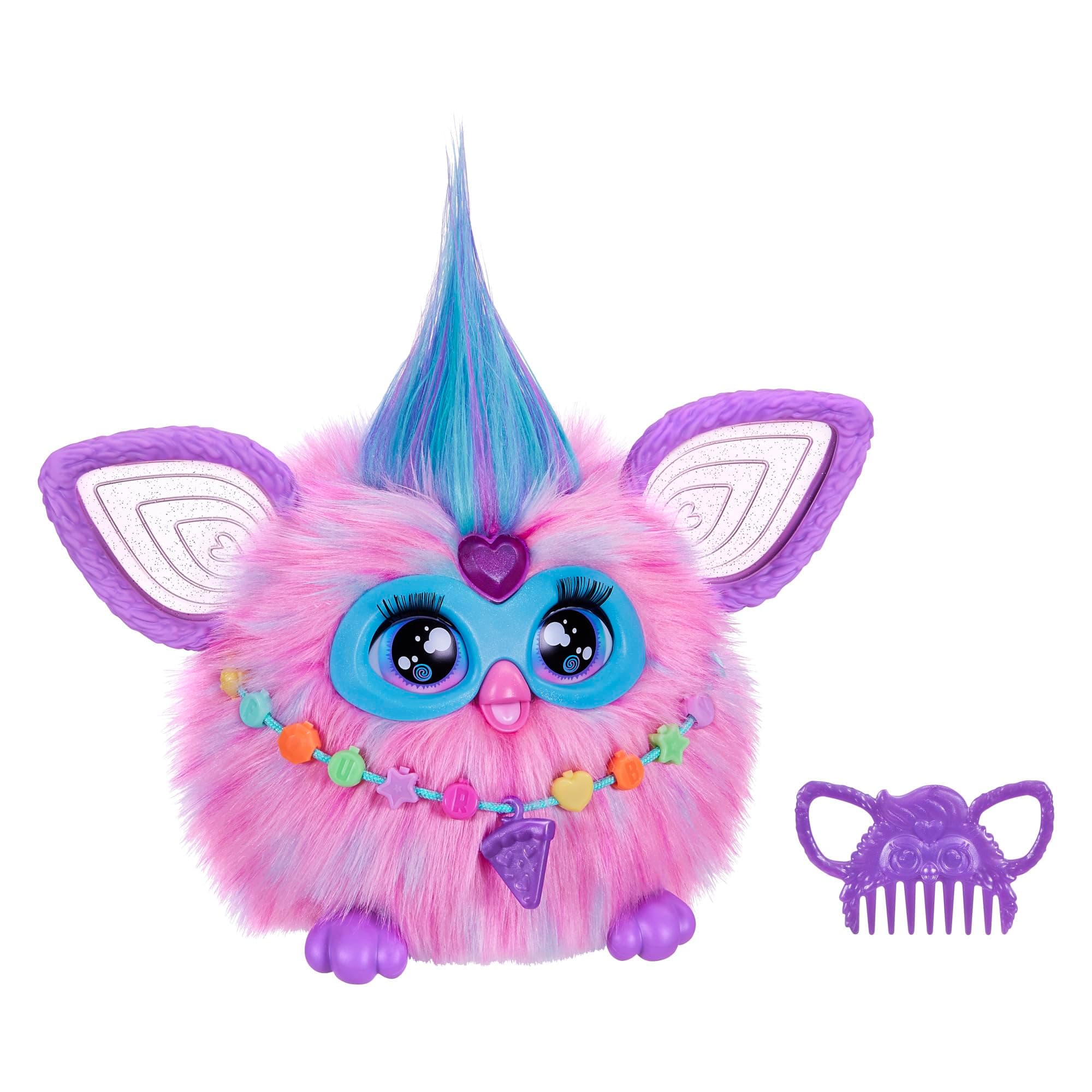 - Furby Cotton Candy, 15 Fashion Accessories, Interactive Plush Toys for 6 Year Old Girls & Boys & Up, Voice Activated Animatronic, Pink & Blue (Amazon Exclusive)