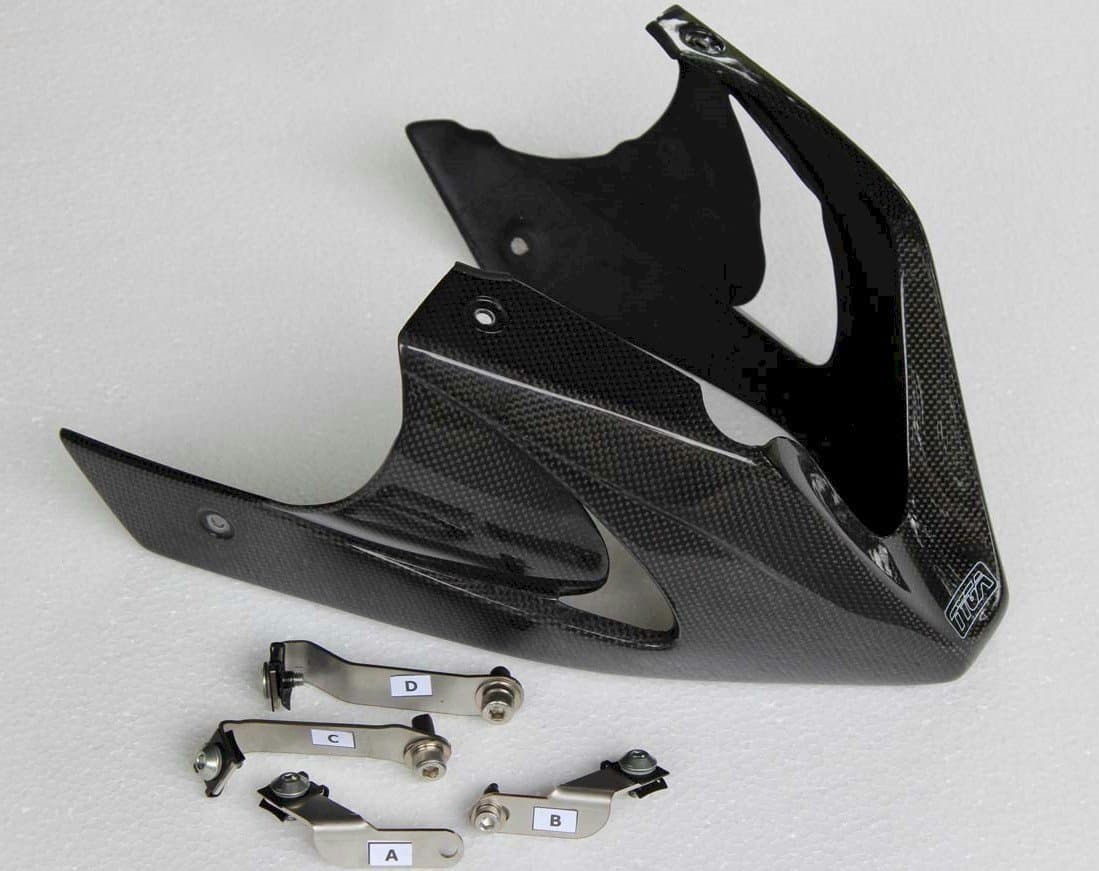 Tyga Carbon Fiber Lower Cowl - Fits 2013-2020 Honda Grom & GROM SF with OEM/Stock Exhaust ONLY