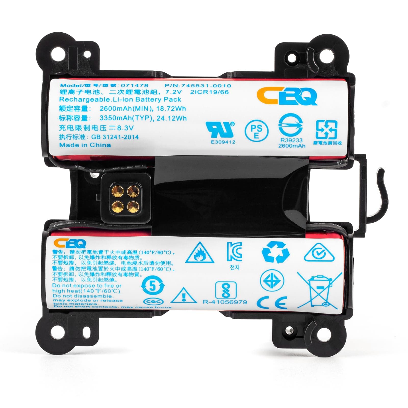 CBQ 2600mAh 071478 Replacement Battery for Bose Soundlink Revolve+,Revolve Plus,Revolve+ II,Revolve Plus 2 071475 078068 745531-0010,Portable Bluetooth Speaker.