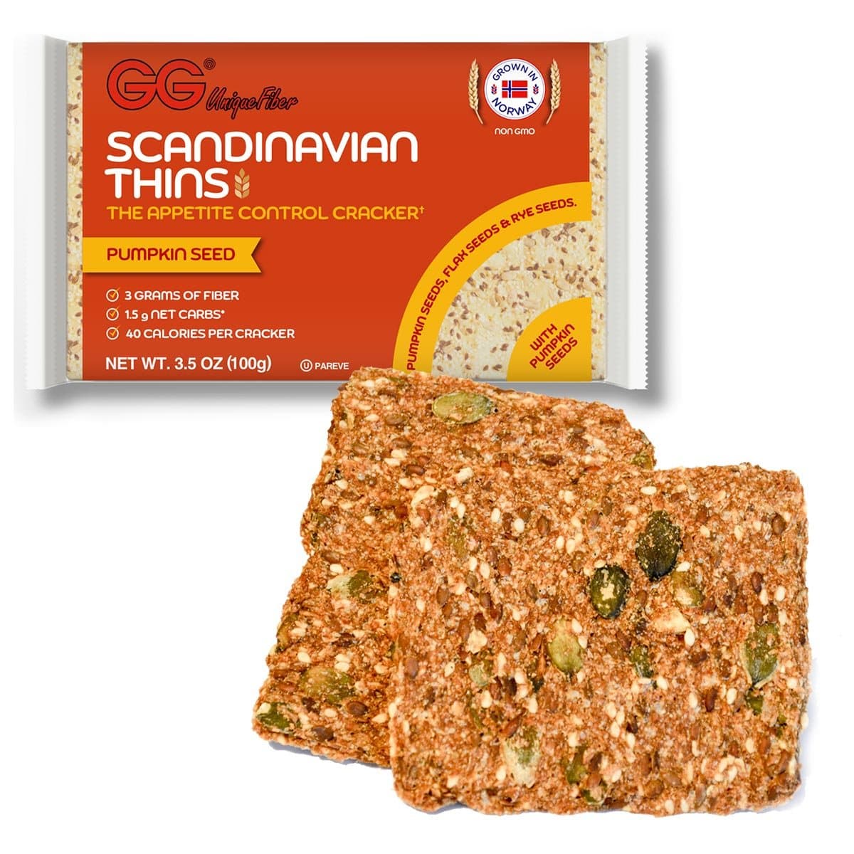 Gg Scandinavian Thins With Pumpkin Seeds - 5 count