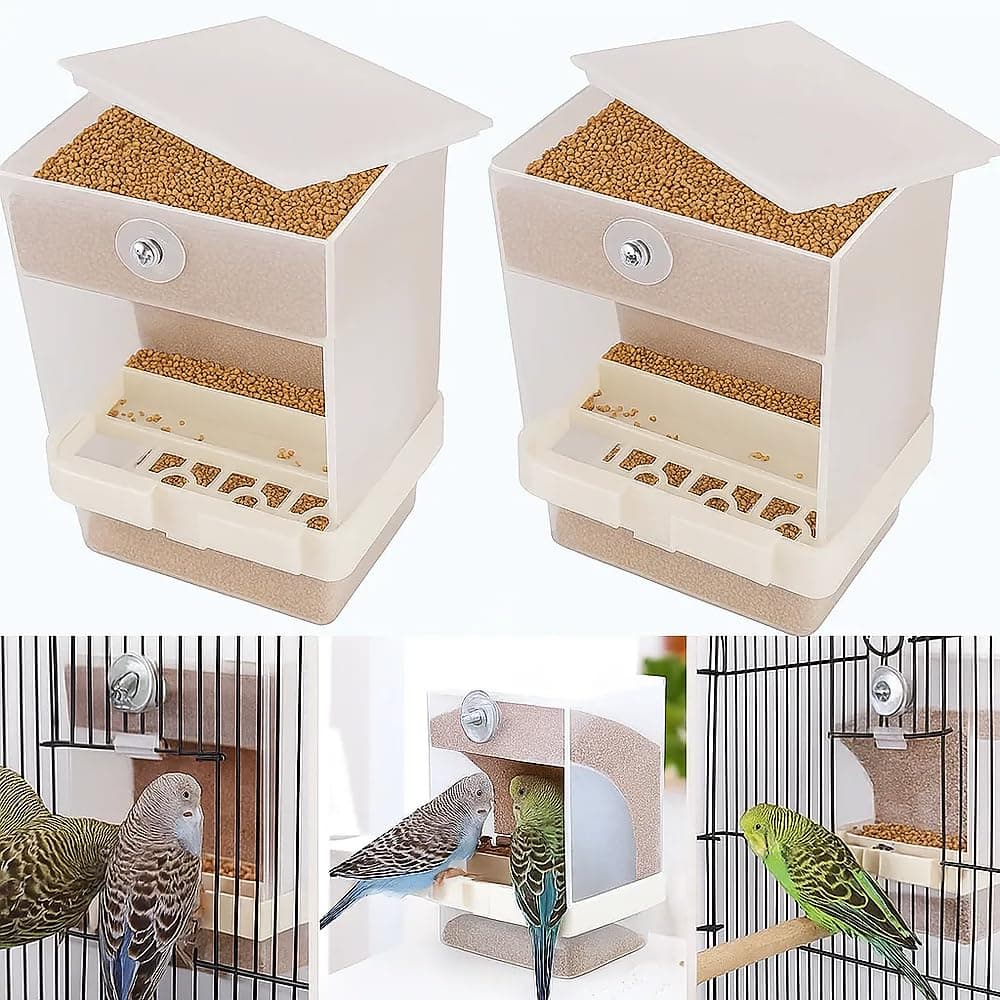 2PC: Screw-Fixed bird feeder