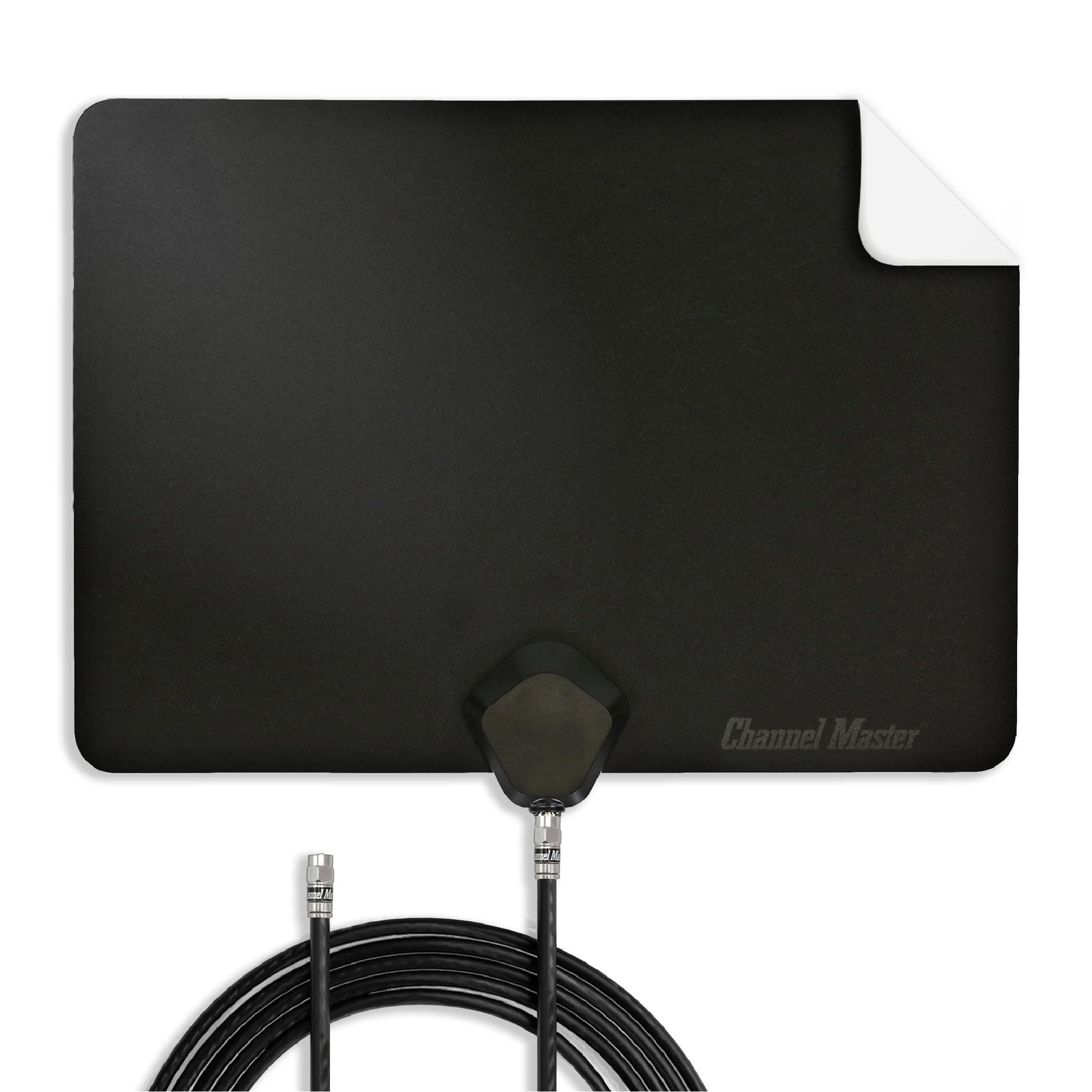 FLATenna - Indoor Digital HDTV Antenna, 12' Coaxial Cable, Superior Reception Range & Signal Reliability, Supports 4K Smart TVs, OTA Broadcast & NextGen TV, Easy Install