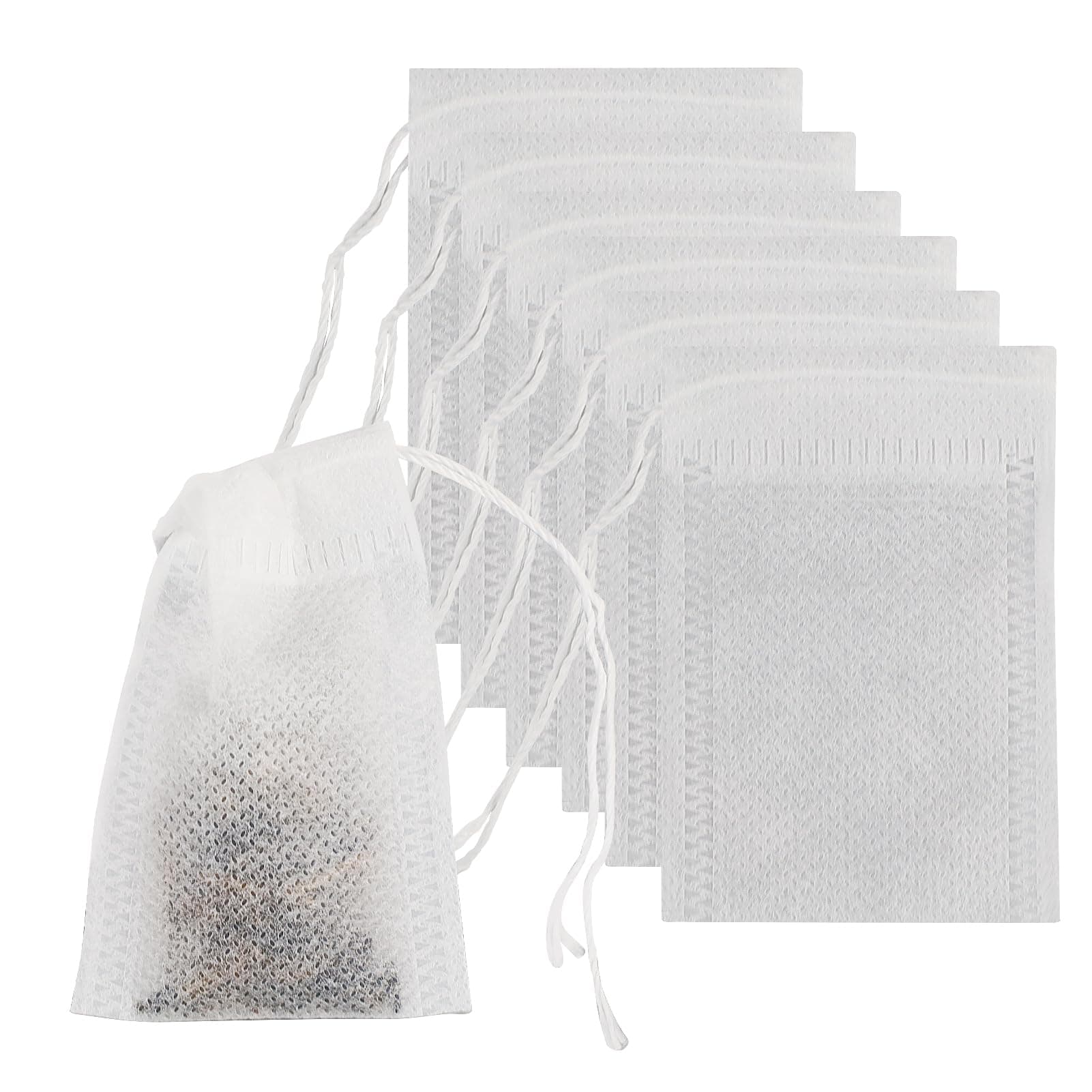 50 Pcs Muslin Bag, 5 X 7 cm Mesh Bags, Cotton Muslin Drawstring Bags, Reusable Tea Bags, Cheesecloth Bags, Brew Bags, Barrier Bags, for Spices Storage, Loose Tea and Coffe, Cooking