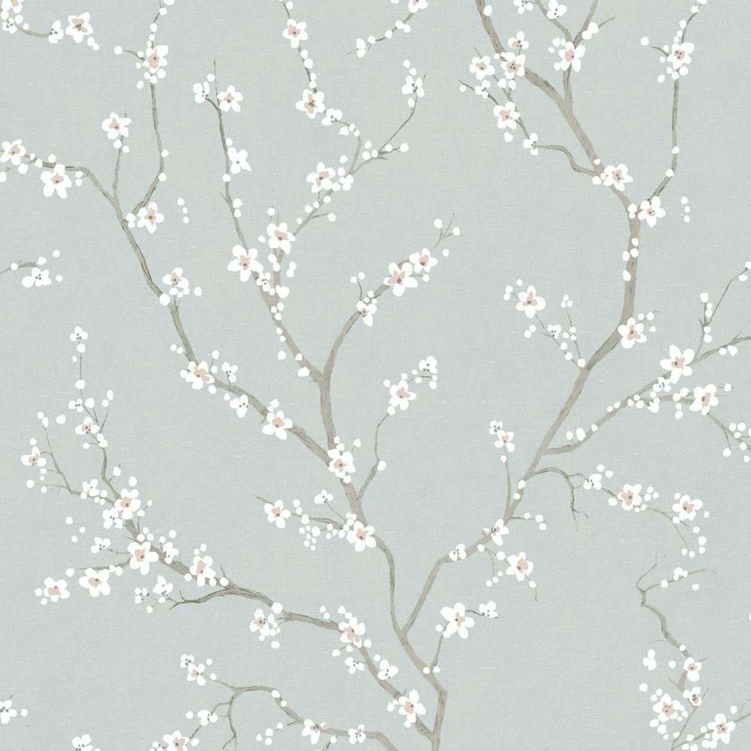 RoomMates Blue Cherry Blossom Peel and Stick Wallpaper