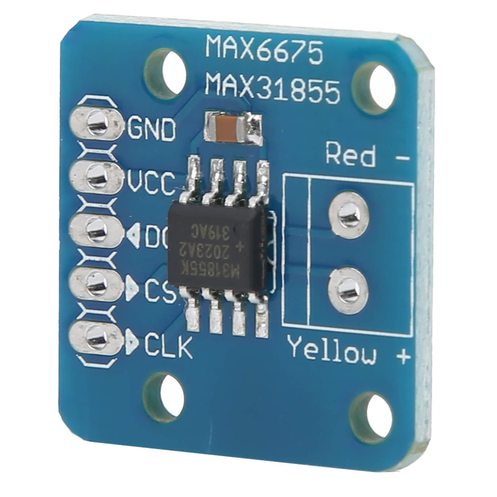 K Type Thermocouple Module, Thermocouple Temperature Sensor SPI Interface 2‑pin Terminal Block with Cold Compensation Reference for Sensitive Thermocouples