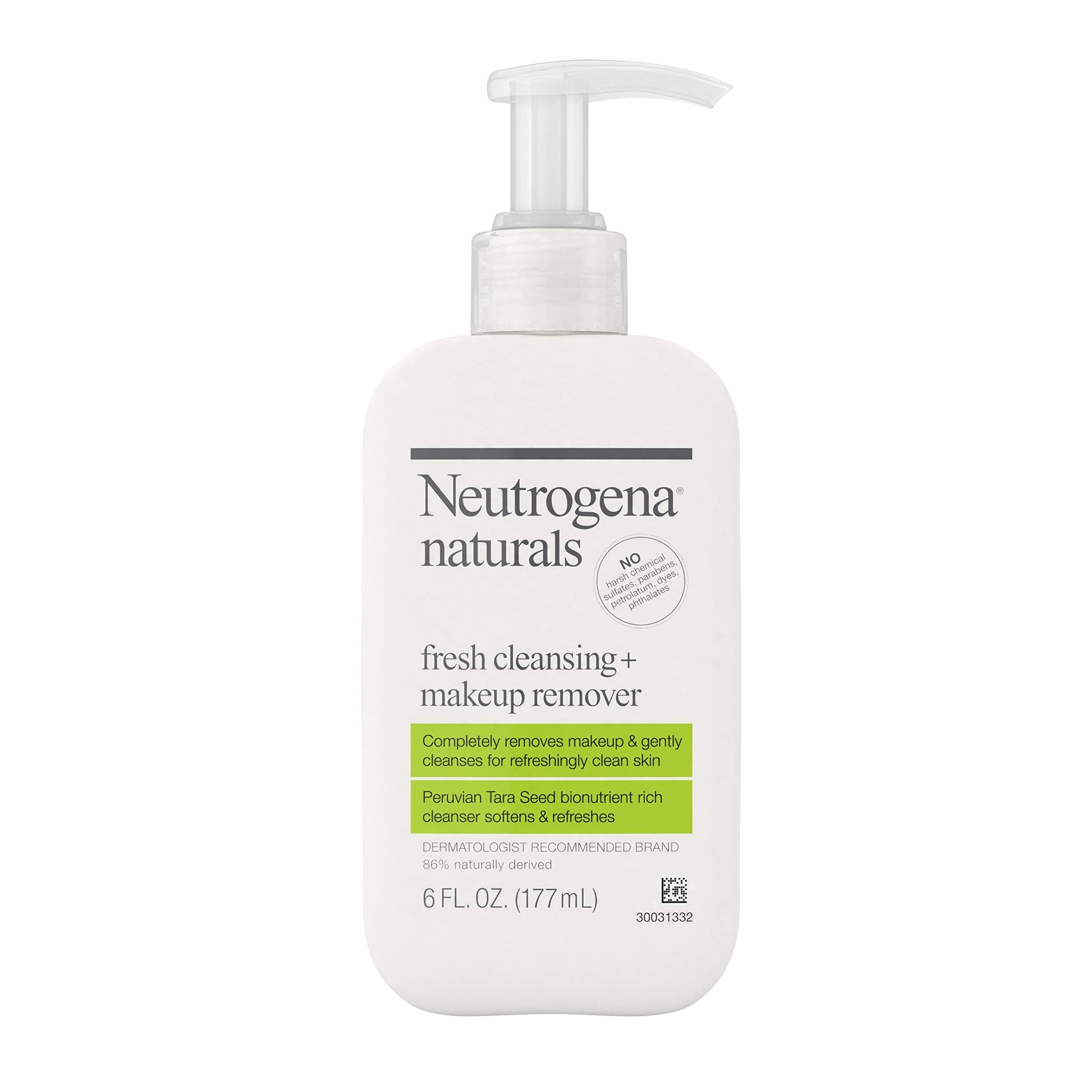 Neutrogena Naturals Fresh Cleansing + Makeup Remover, 6 Ounce (Pack of 2)