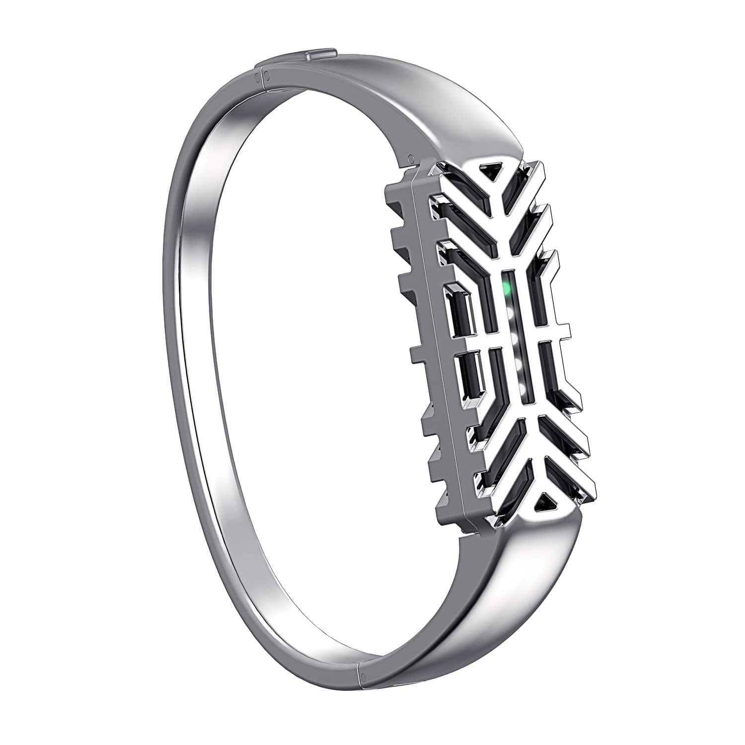 Metal Bands Compatible with Fitbit Flex 2 Accessories Stainless Steel Bangle Bracelet Jewelry Silver