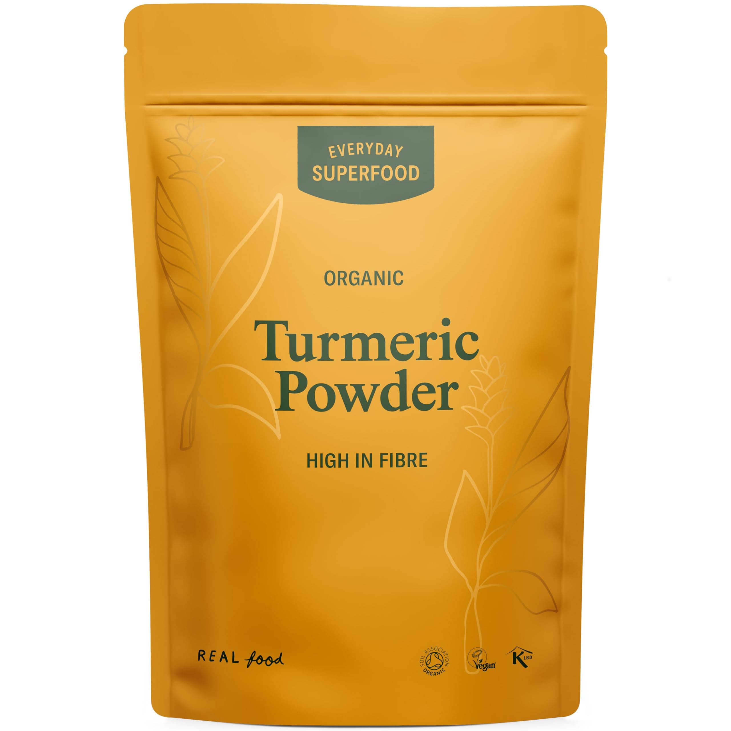 Organic Turmeric Powder 50g Premium (High Naturally Occurring Curcumin of Turmeric) Certified Vegan Organic and Kosher Turmeric Powder (Haldi Powder)