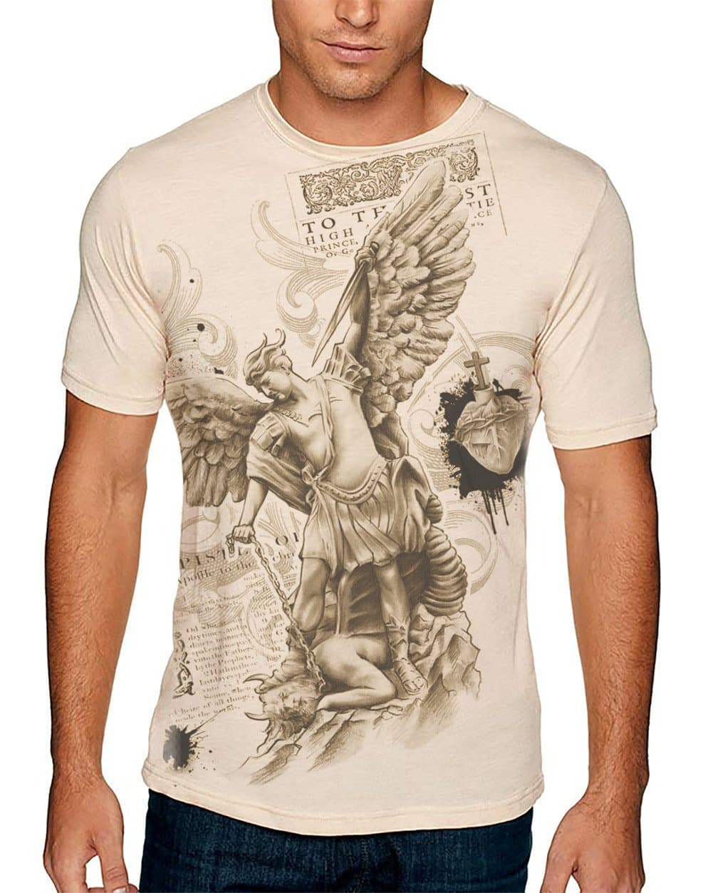 Hellfire Graphics Men's Archangel Michael T-Shirt