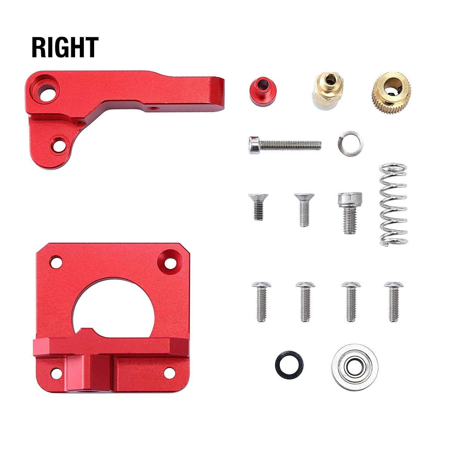 3D Printer Parts, MK8 Extruder Upgrade Replacement, Aluminum Alloy Block Bowden Extruder 1.75mm Filament for Creality Ender3 CR-10 CR-10S S4 S5 CR-7 CR-8 with Nozzle