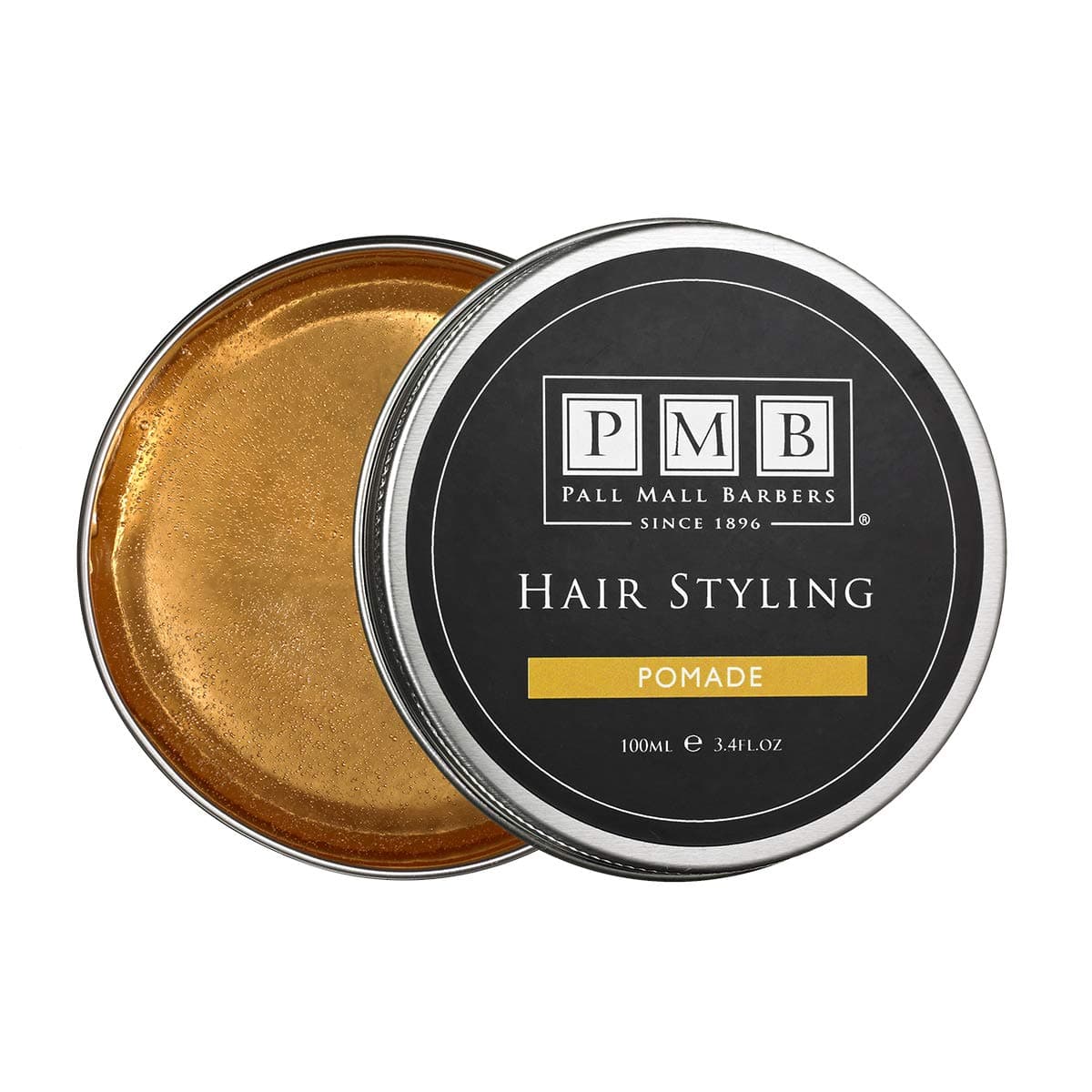 Pall Mall Barbers, Finest Hair Styling for Men Since 1896 - Hair Pomade - 100ml | Strong Hold Mens Hair Paste - Classy Sleek Finish