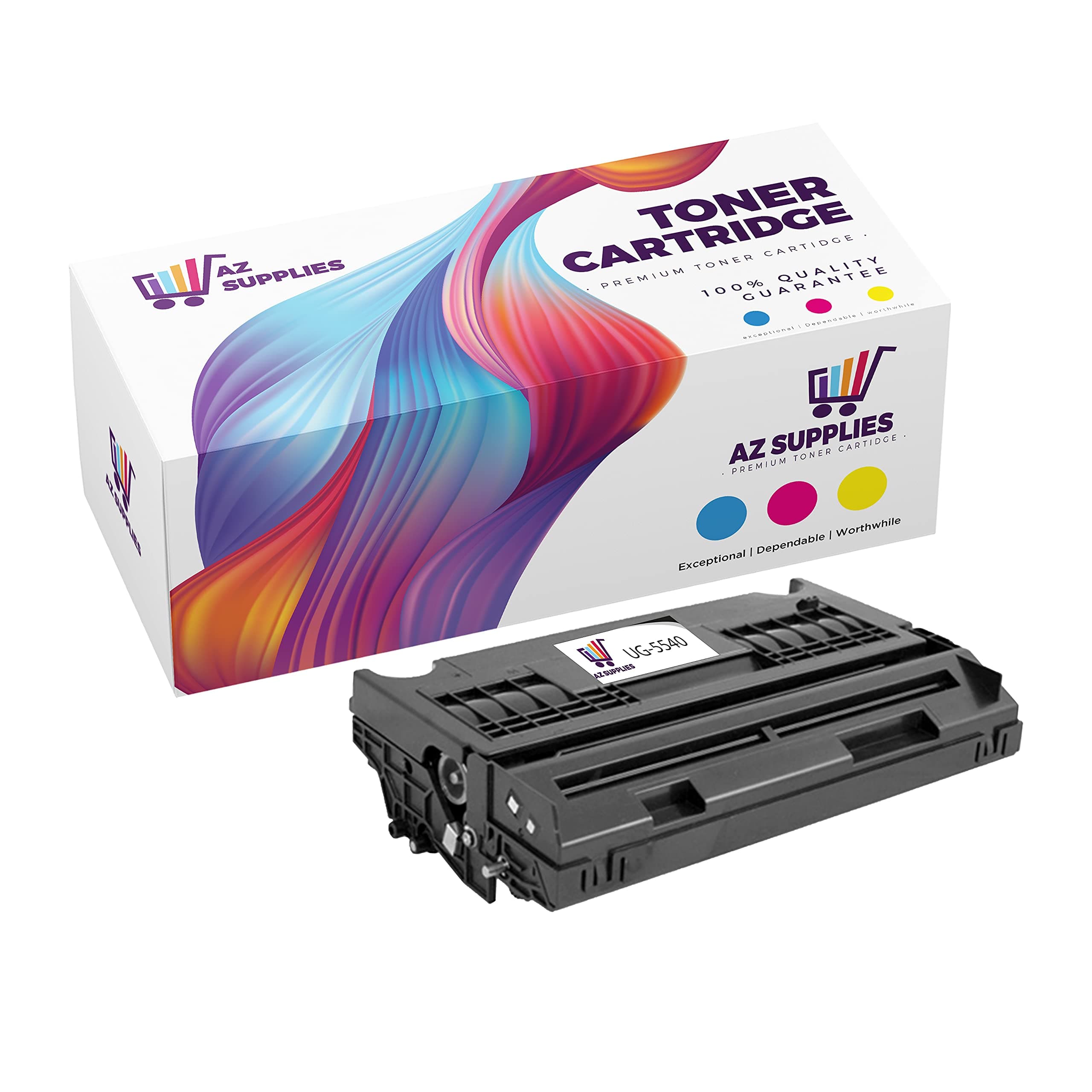 AZ Supplies Compatible Toner Cartridge Replacement for Panasonic UG-5540 UF-7000 UF-8000 UF-9000 Black 1 Pack