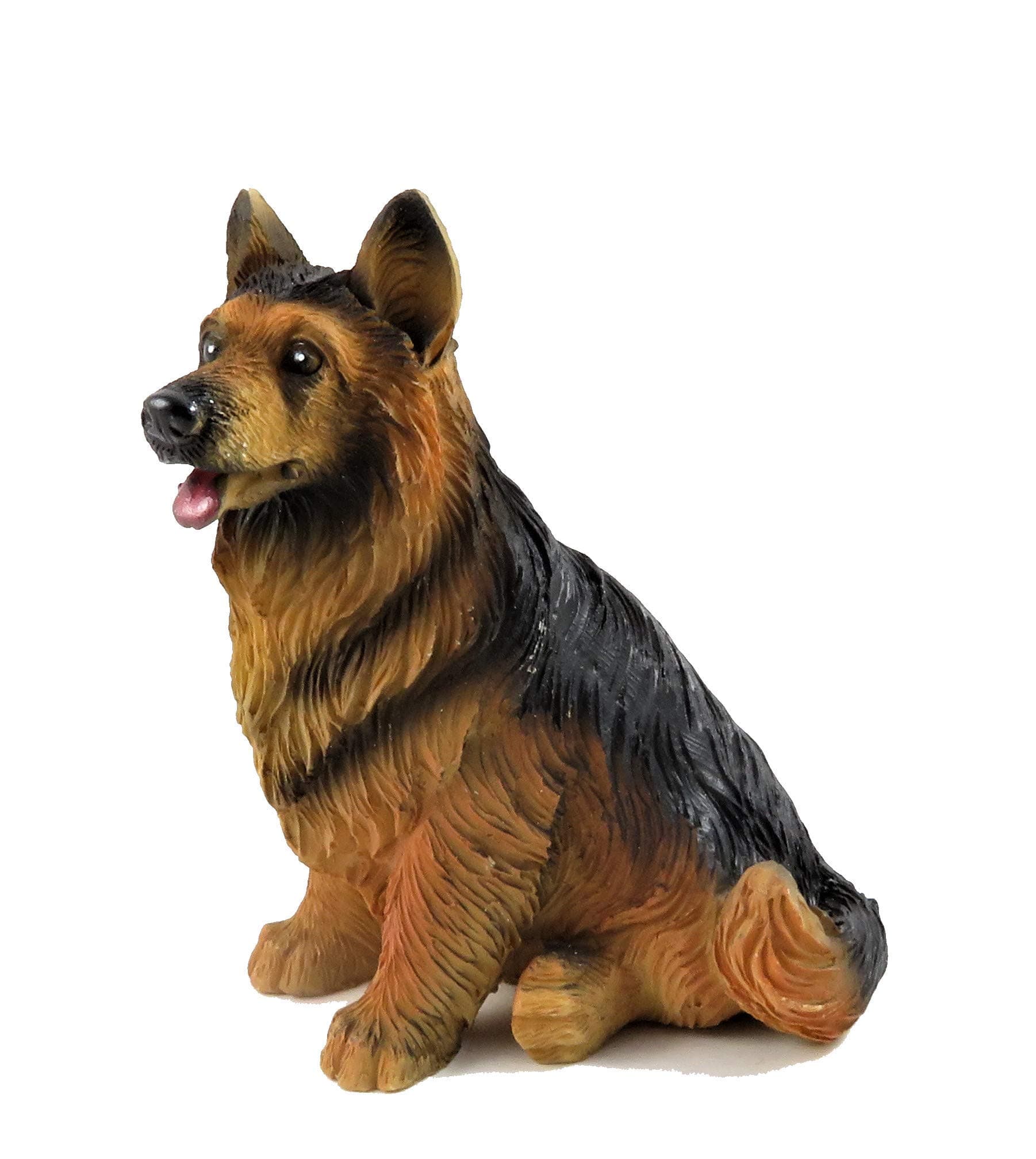 Dolls House German Shepherd Sitting Alsatian Pet Dog Miniature 1:12 Accessory